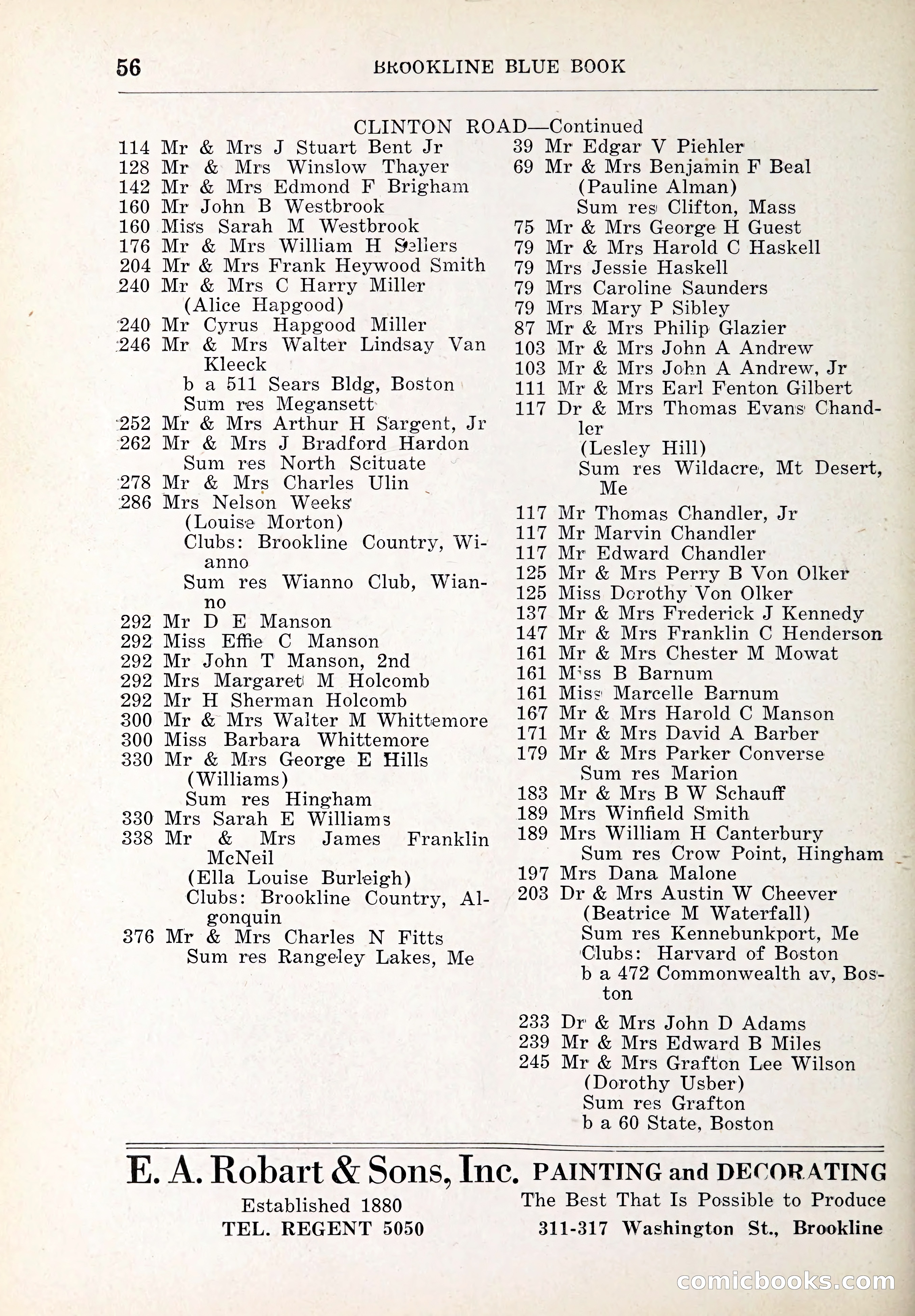 Blue Book of Brookline and Longwood — page 87 of 347