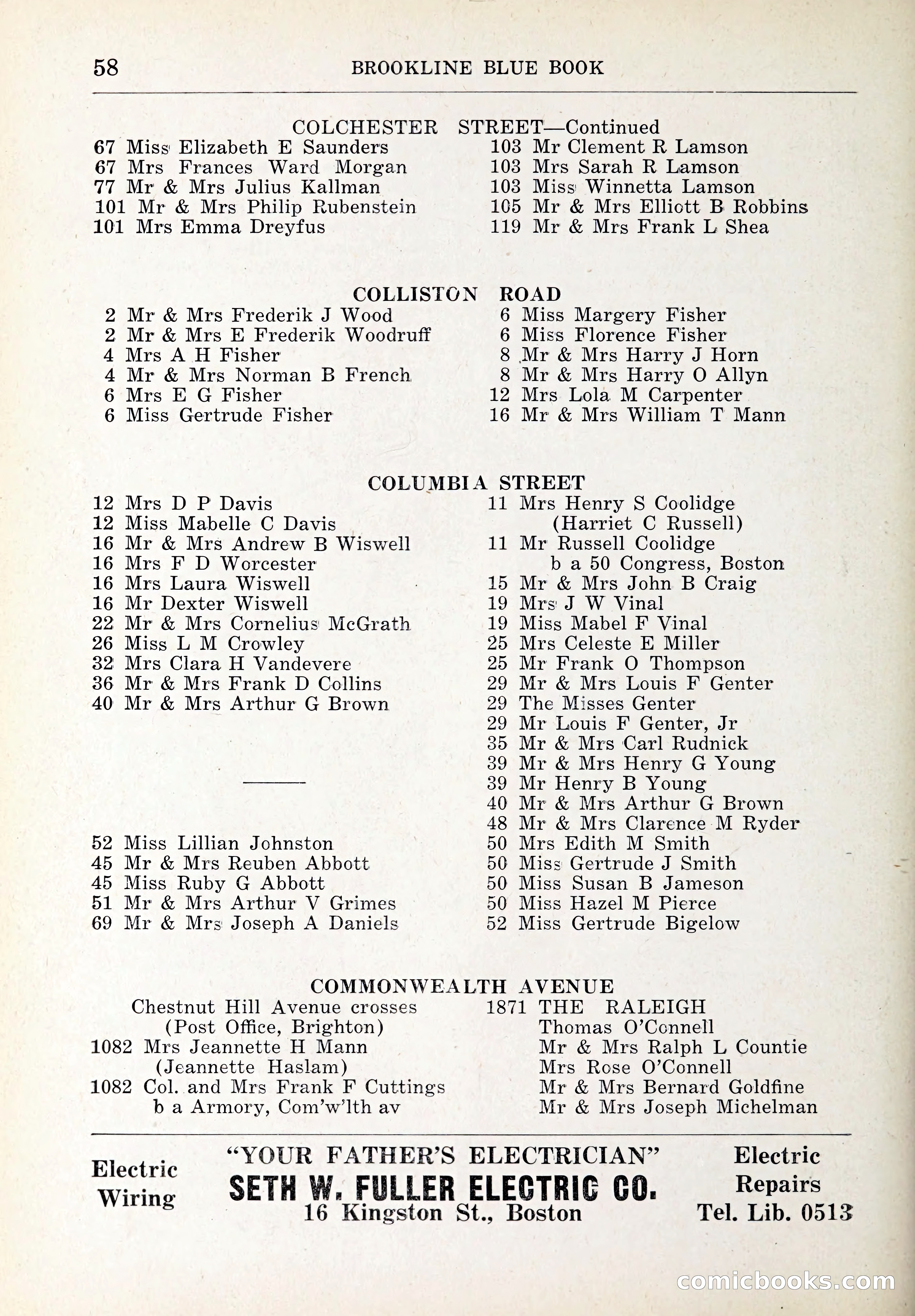 Blue Book of Brookline and Longwood — page 89 of 347