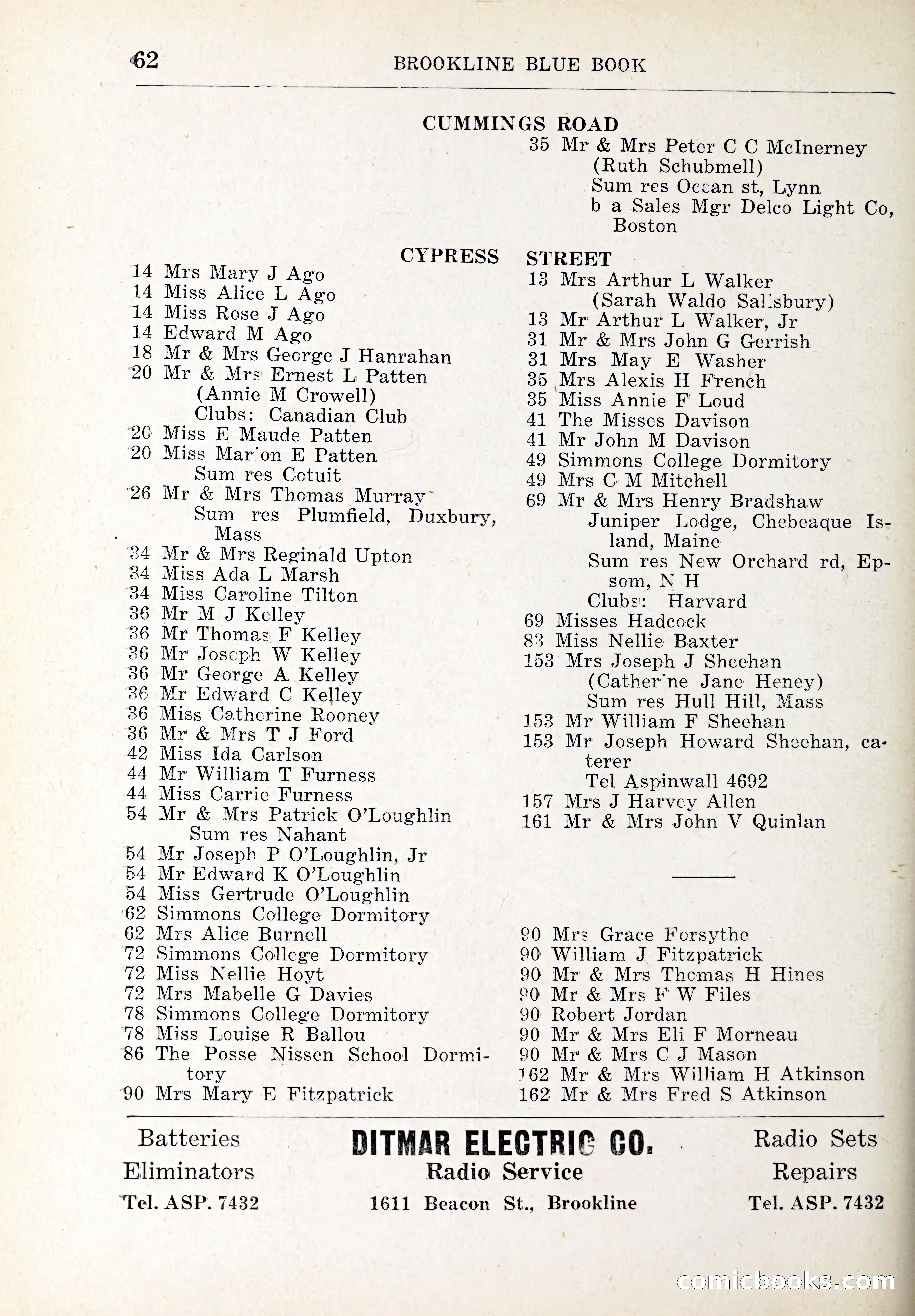 Blue Book of Brookline and Longwood — page 93 of 347