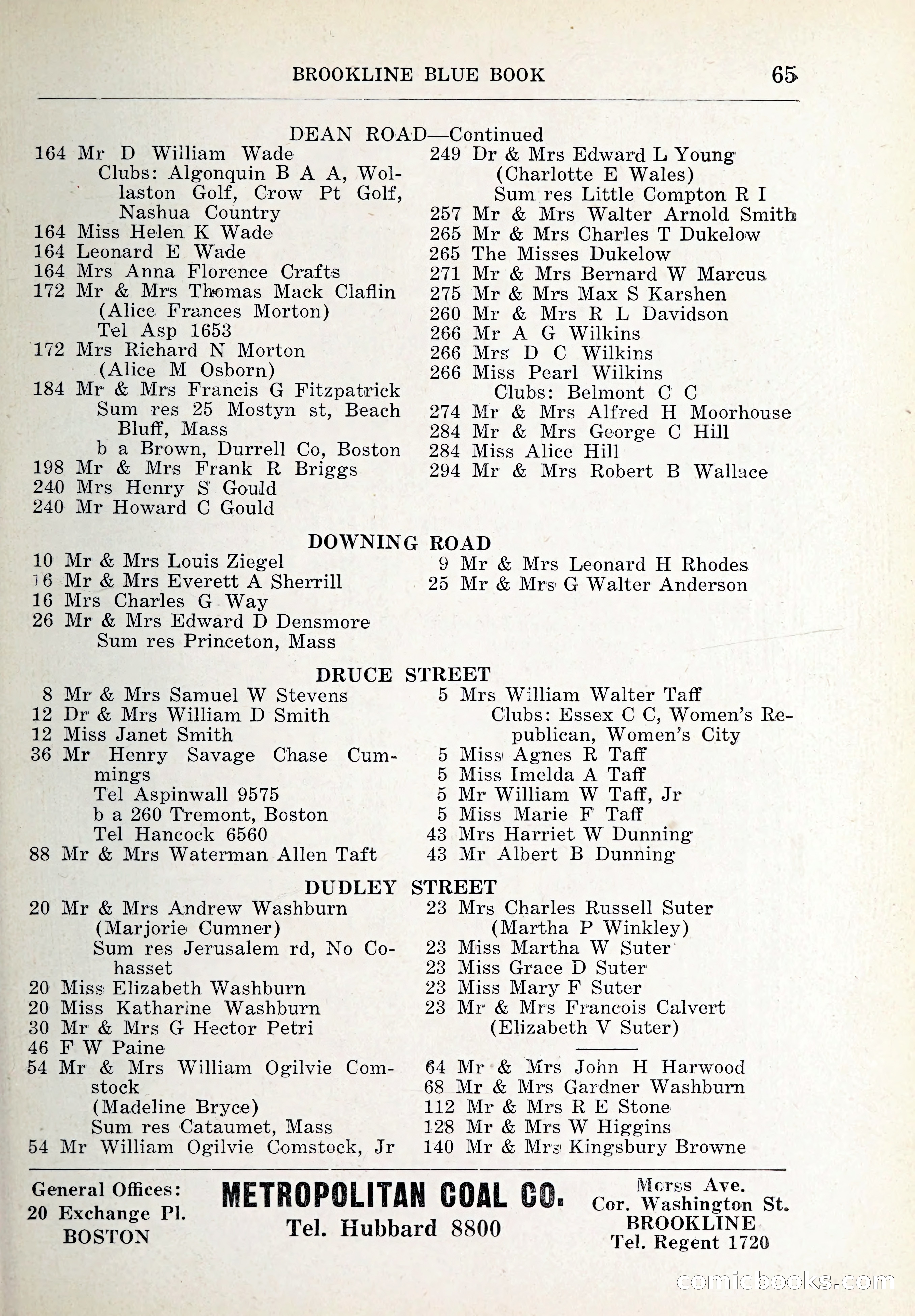 Blue Book of Brookline and Longwood — page 98 of 347