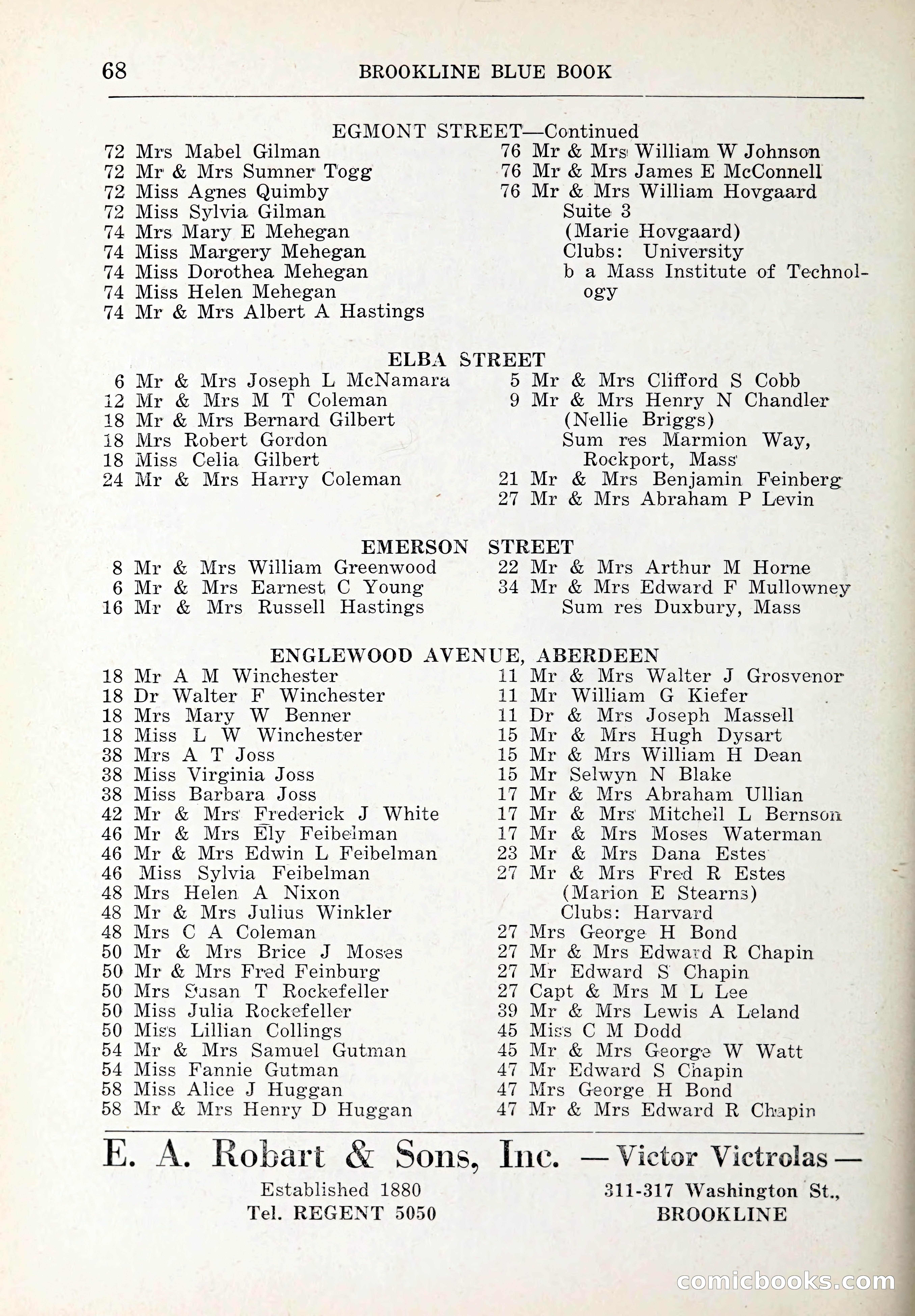 Blue Book of Brookline and Longwood — page 101 of 347