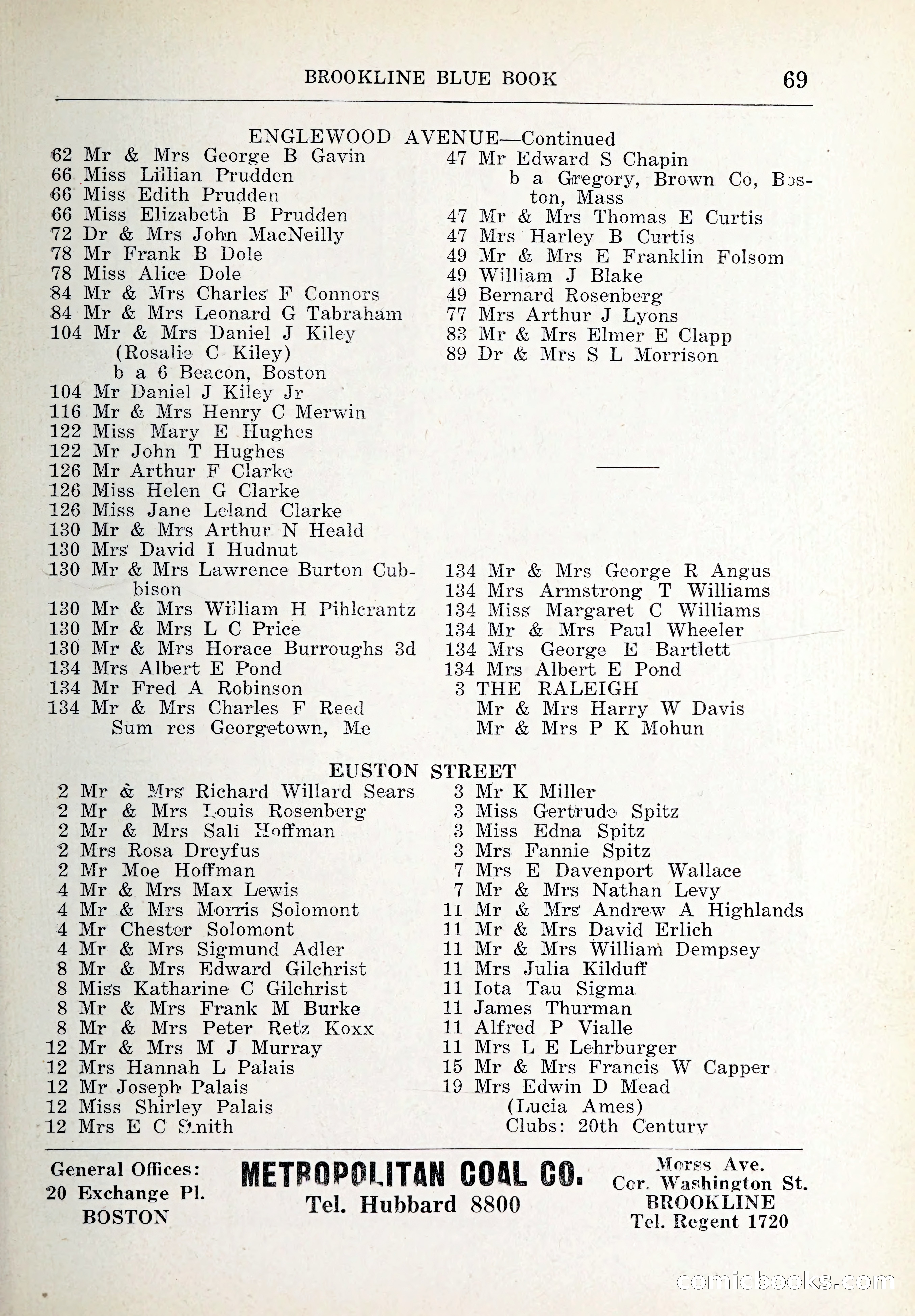 Blue Book of Brookline and Longwood — page 102 of 347