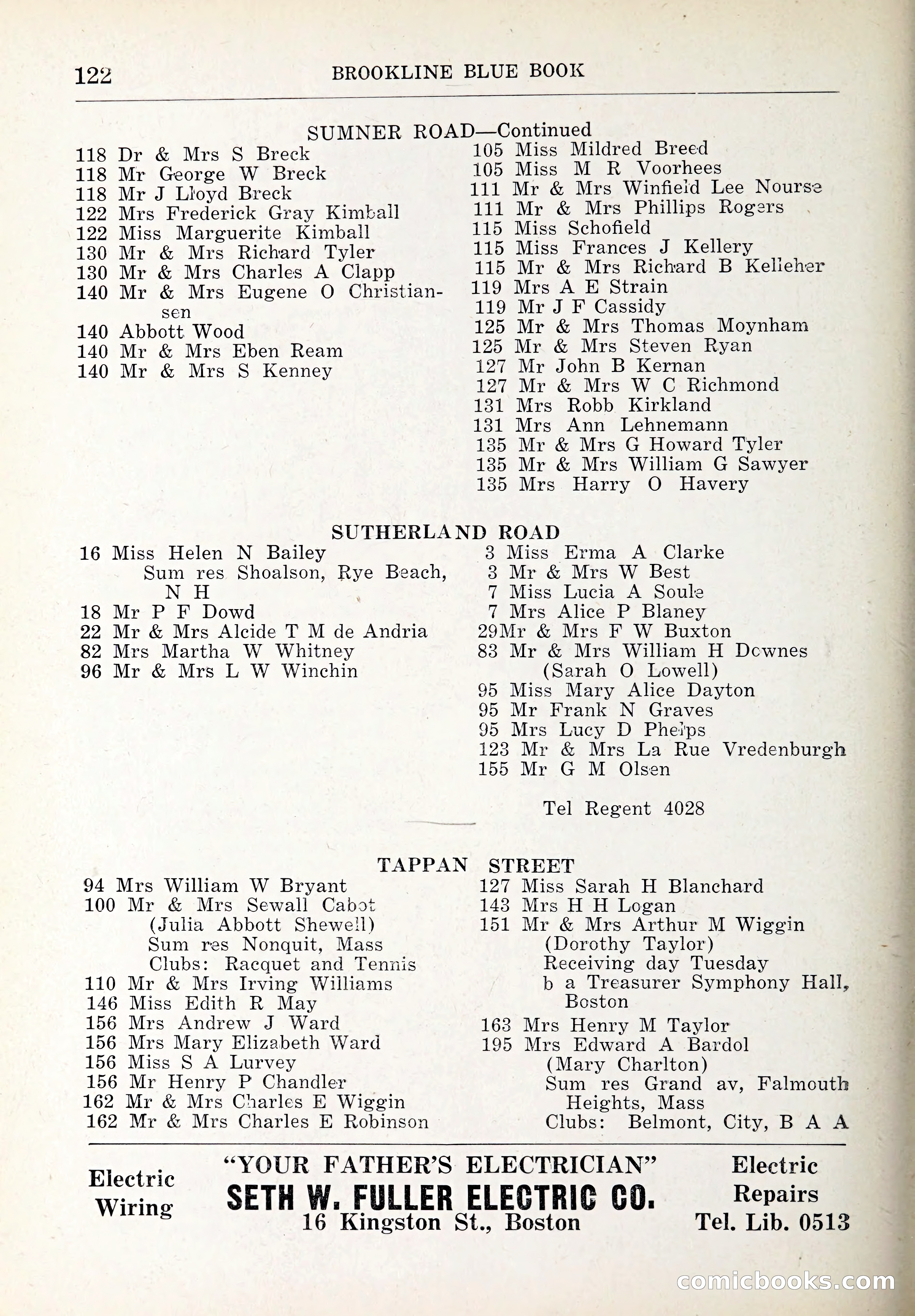 Blue Book of Brookline and Longwood — page 157 of 347