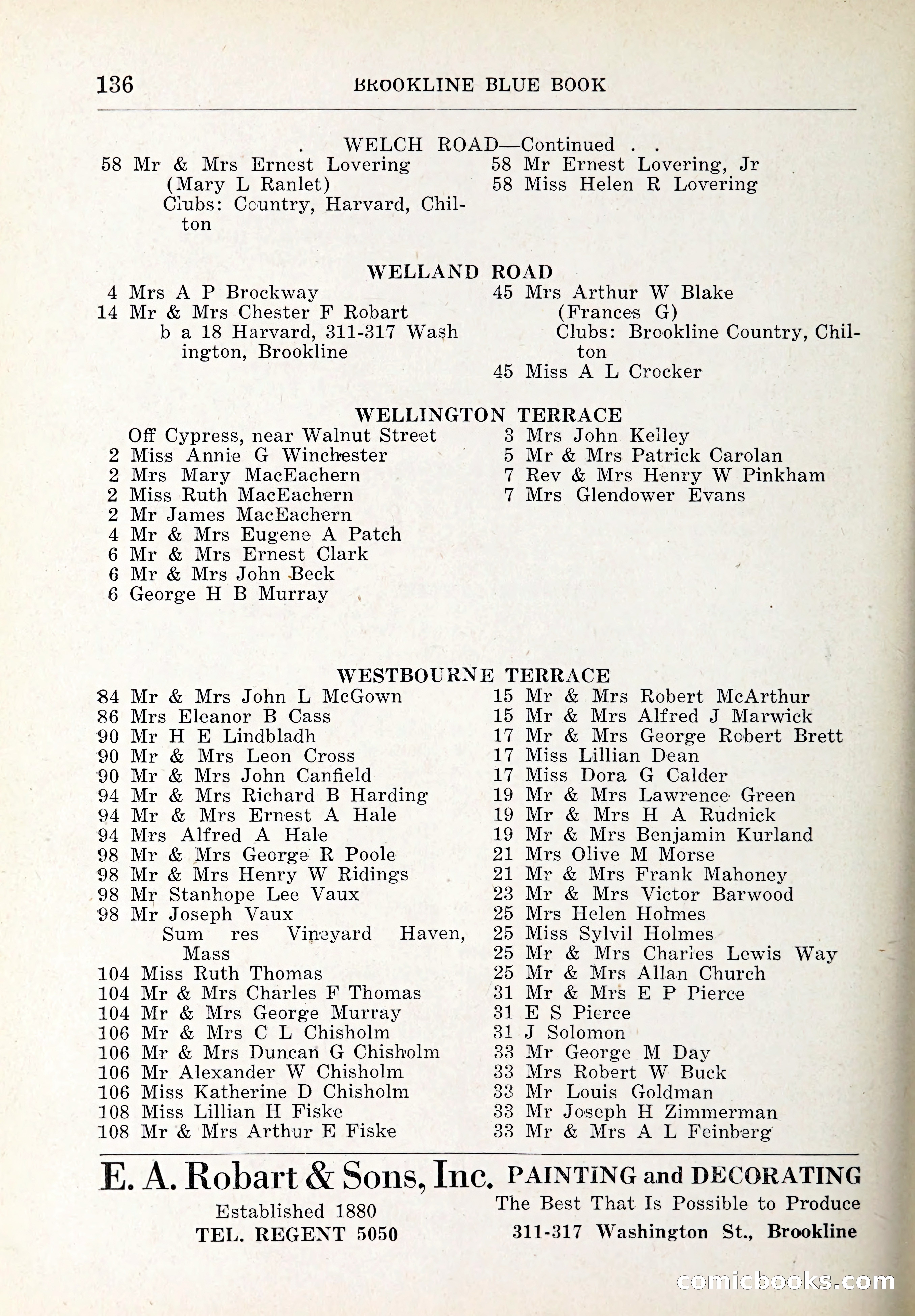 Blue Book of Brookline and Longwood — page 171 of 347