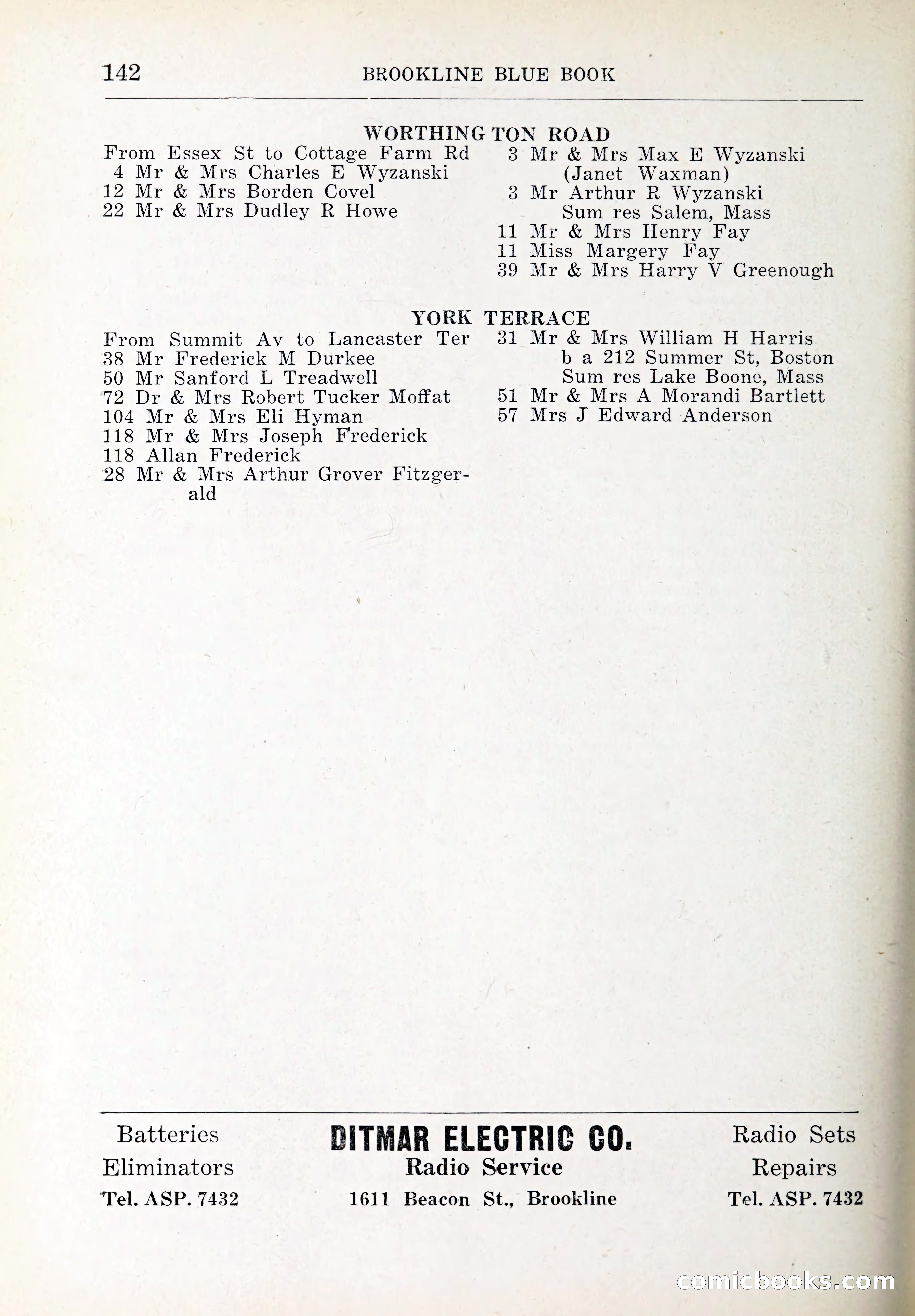 Blue Book of Brookline and Longwood — page 177 of 347