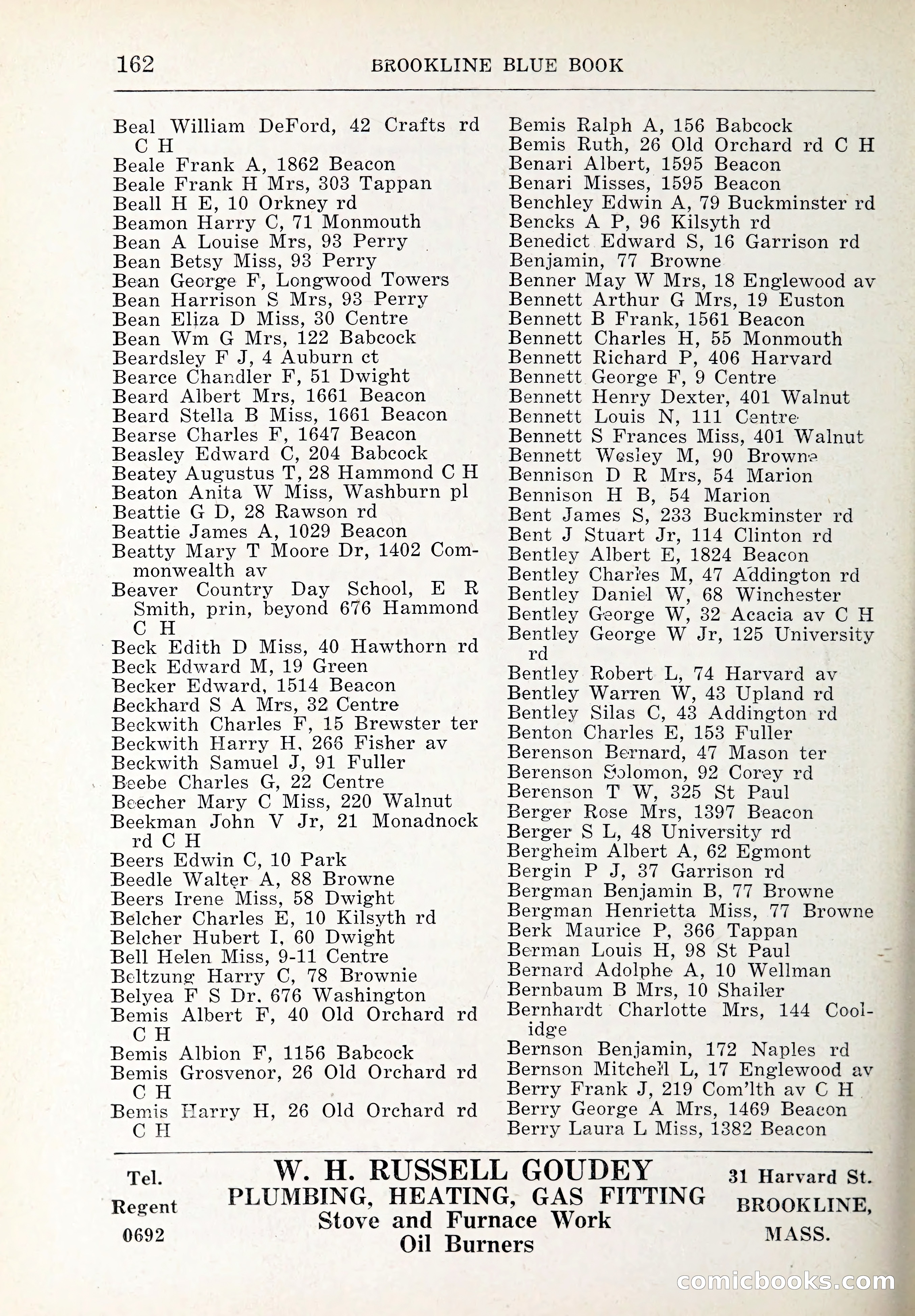 Blue Book of Brookline and Longwood — page 197 of 347