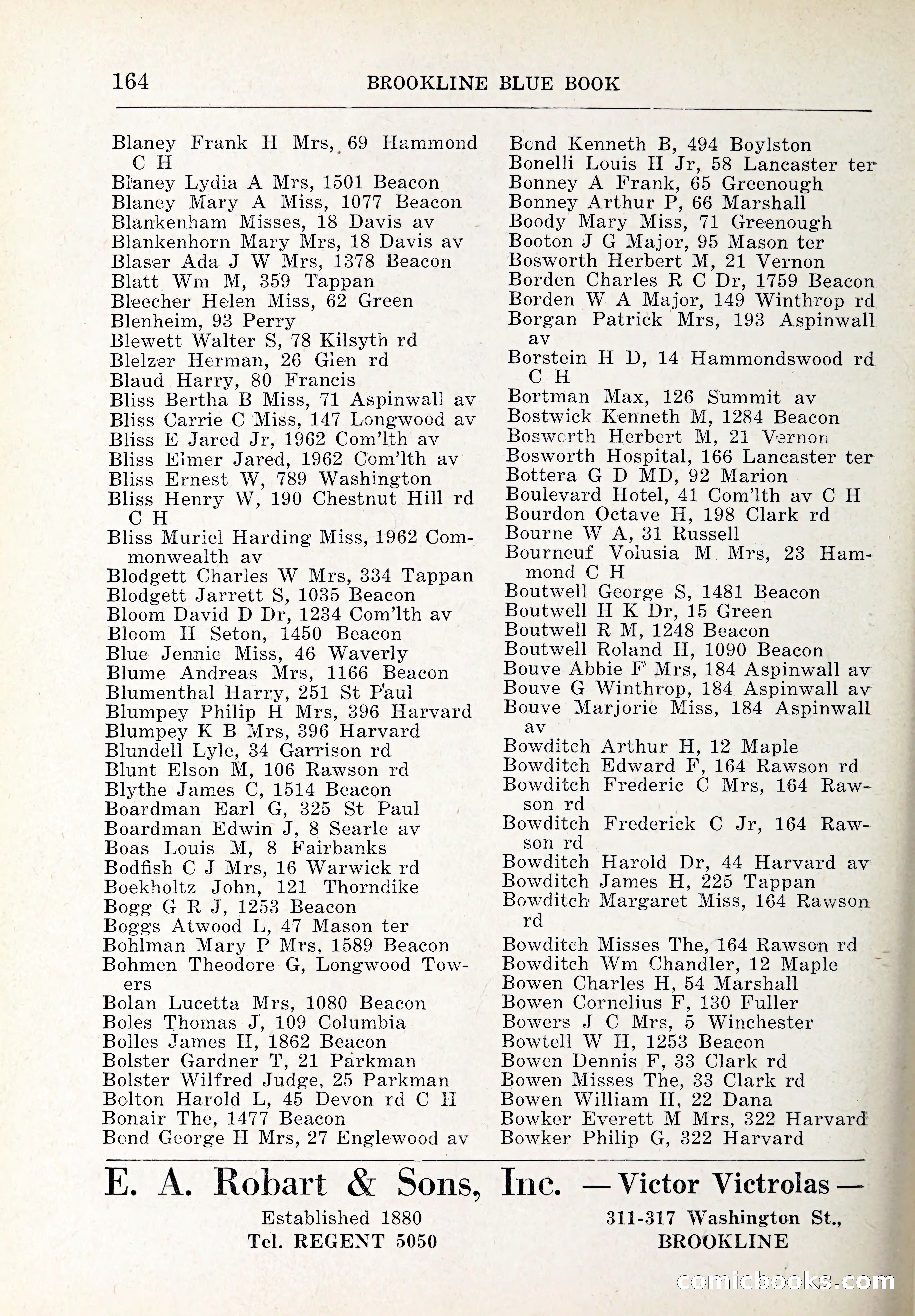 Blue Book of Brookline and Longwood — page 199 of 347