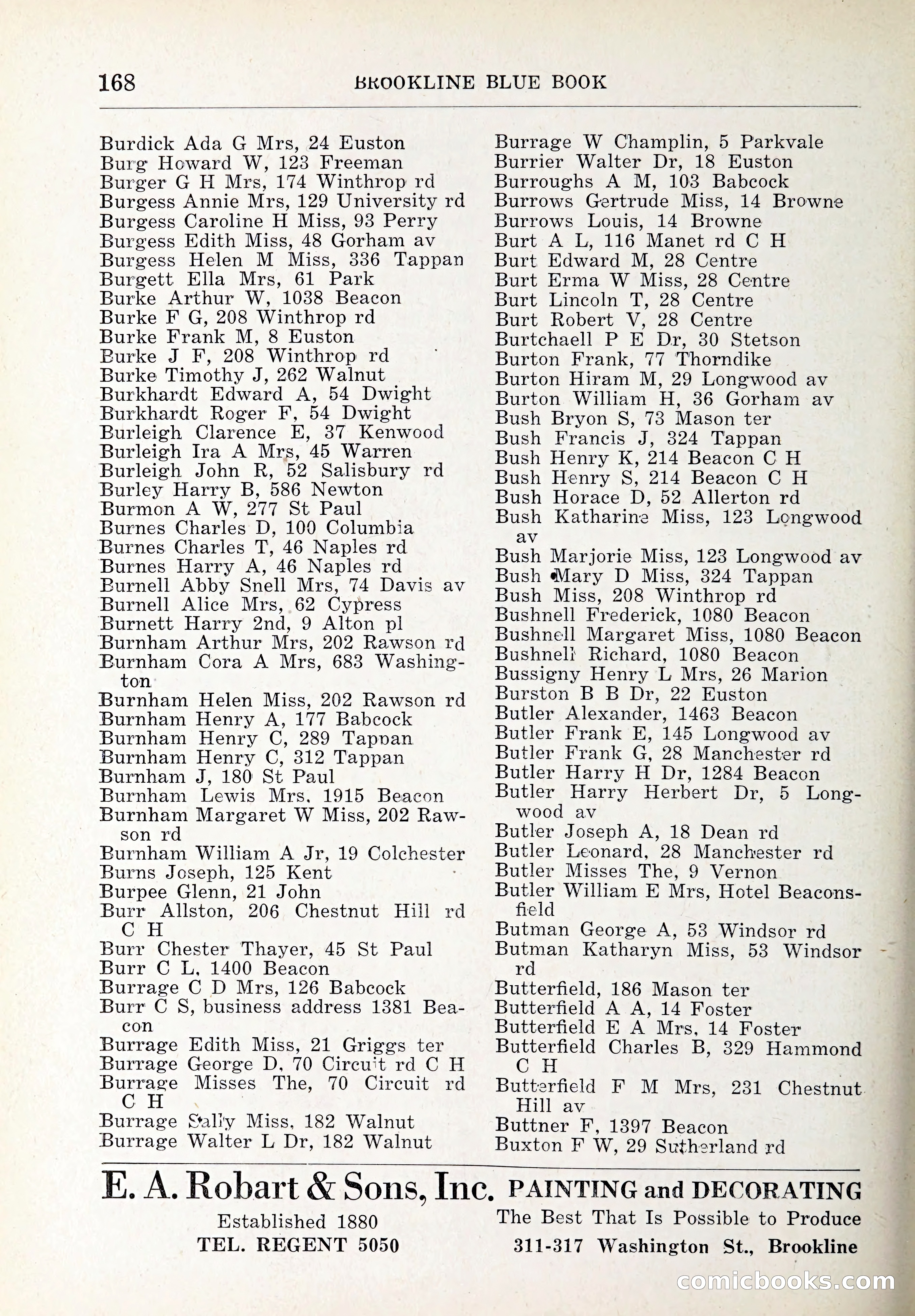 Blue Book of Brookline and Longwood — page 203 of 347