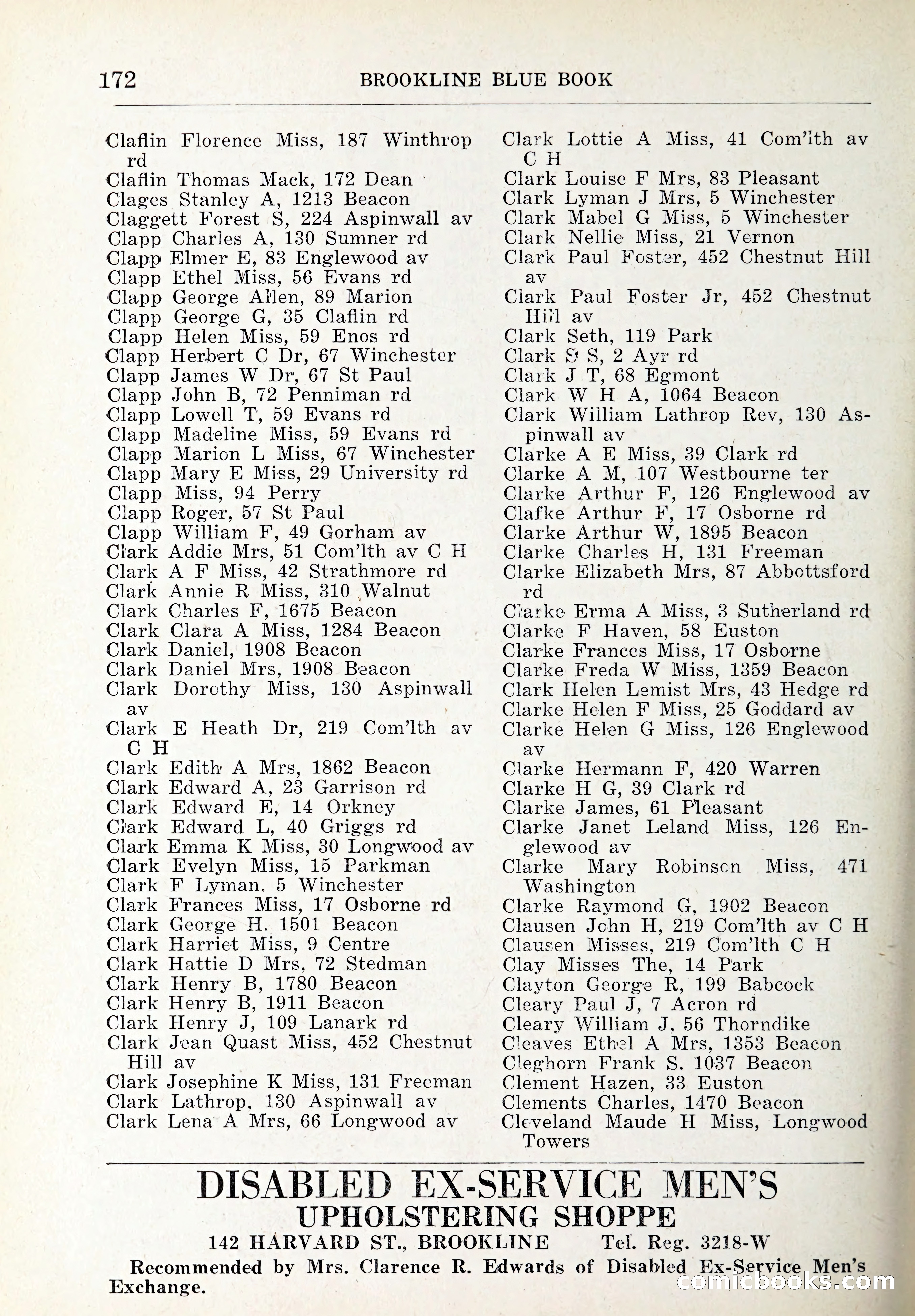 Blue Book of Brookline and Longwood — page 207 of 347