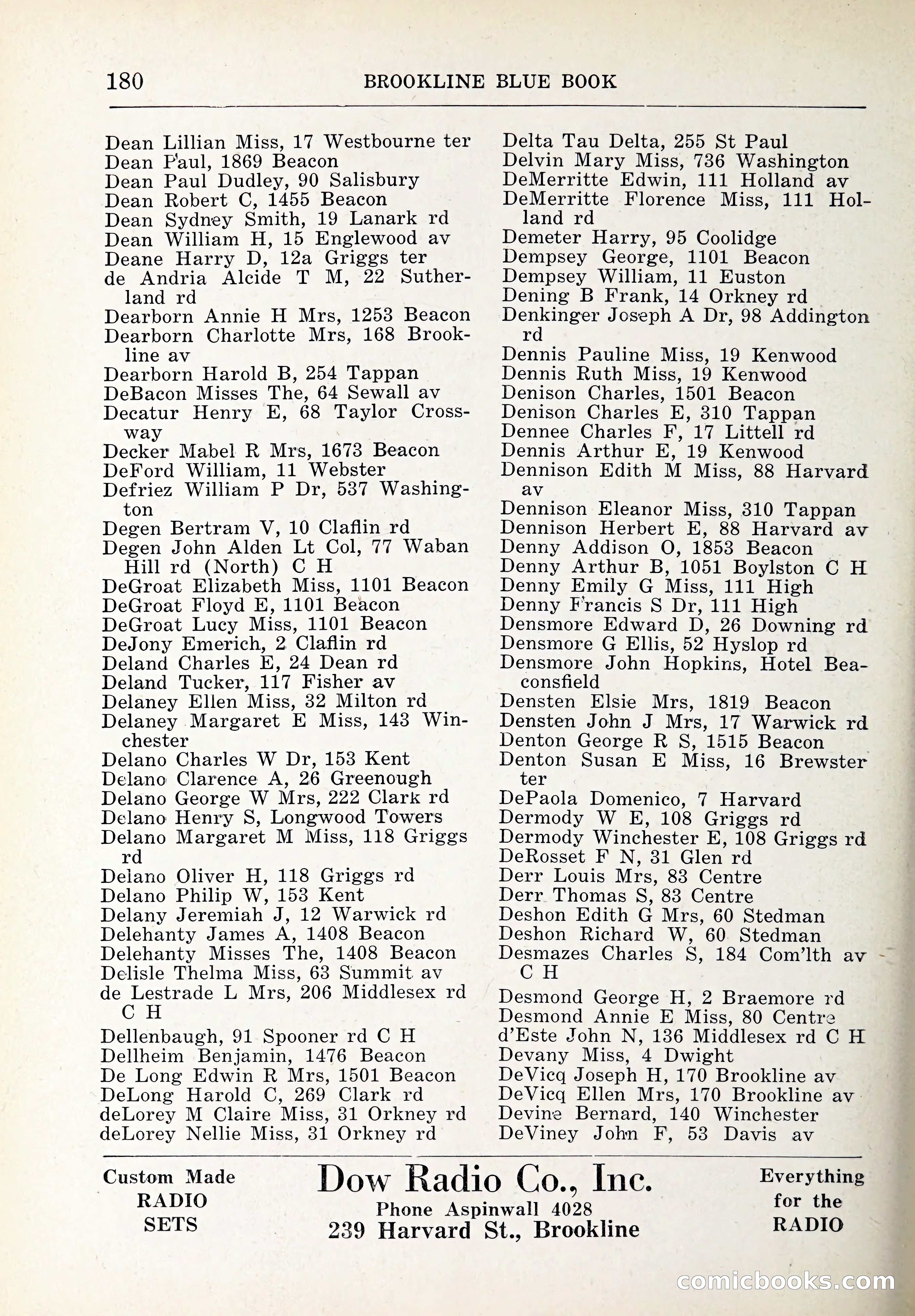 Blue Book of Brookline and Longwood — page 215 of 347