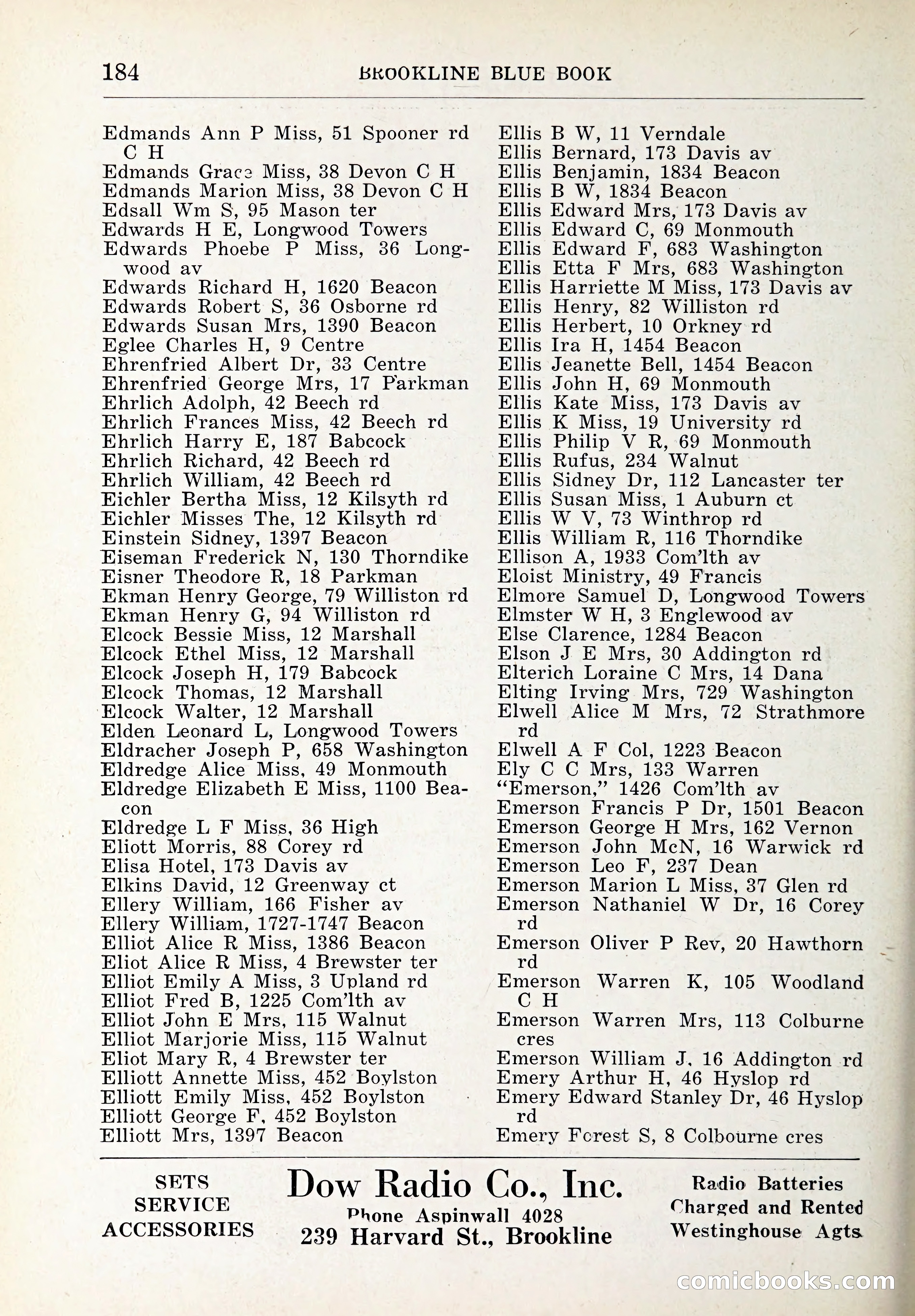 Blue Book of Brookline and Longwood — page 219 of 347