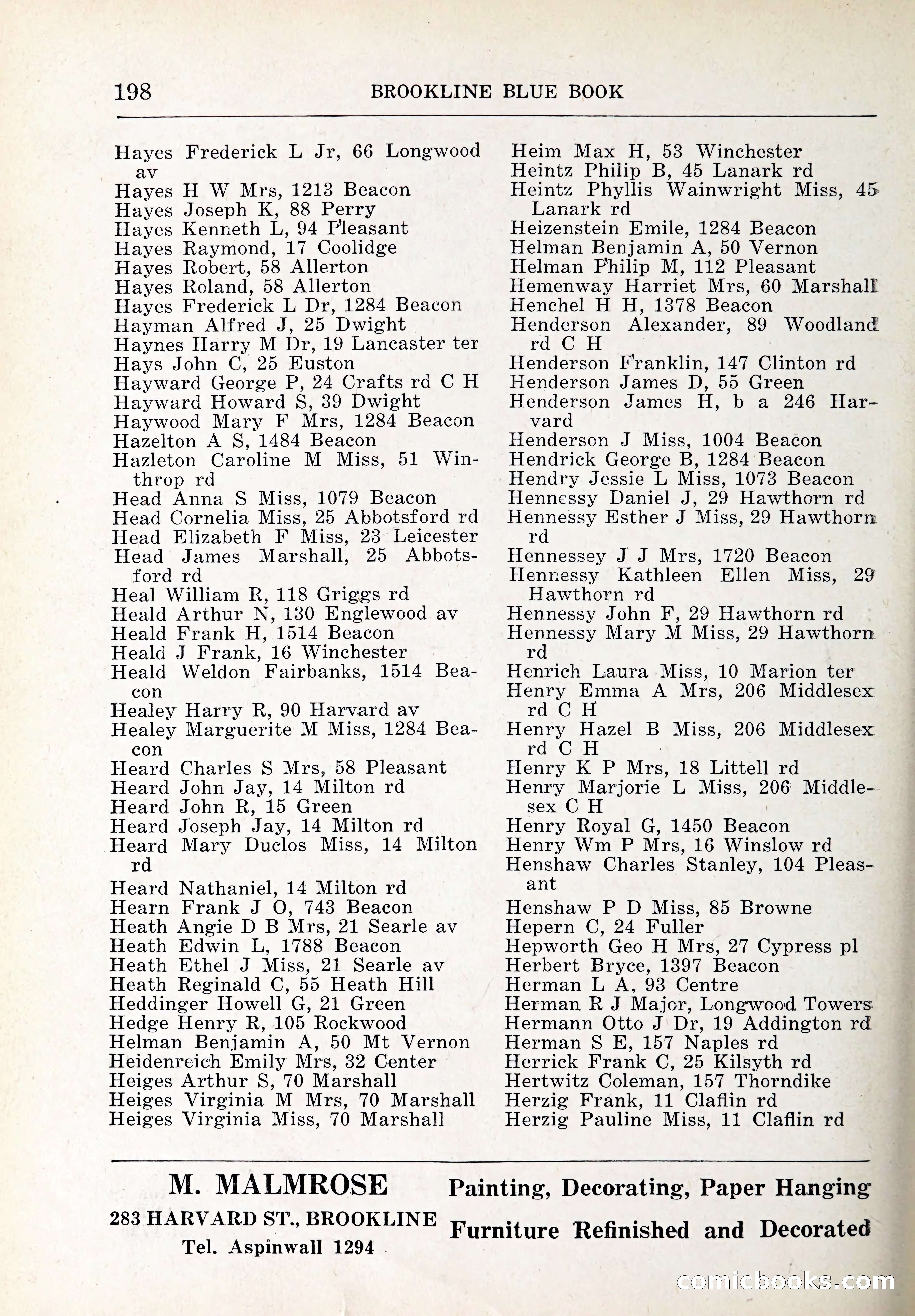 Blue Book of Brookline and Longwood — page 233 of 347