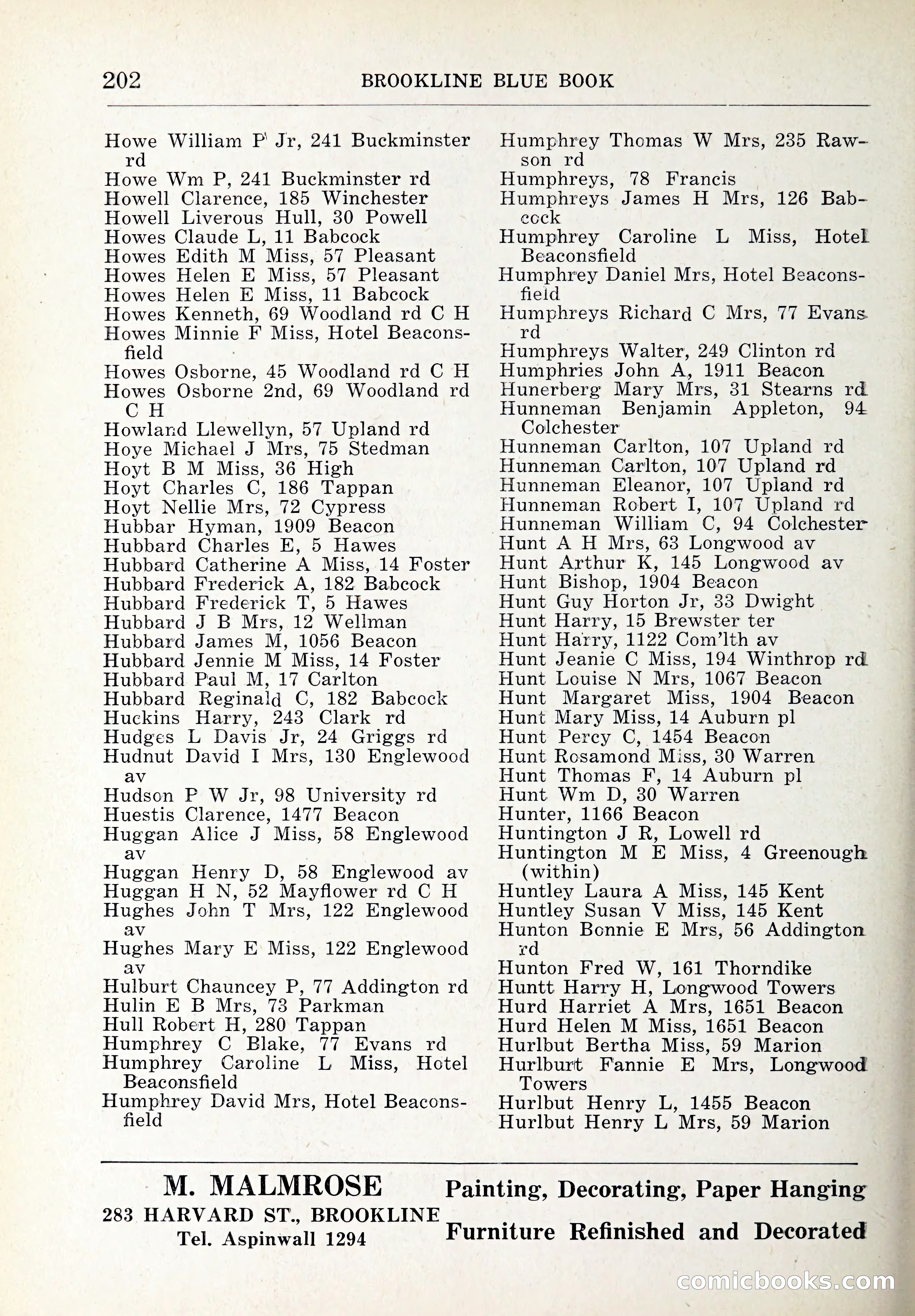 Blue Book of Brookline and Longwood — page 237 of 347