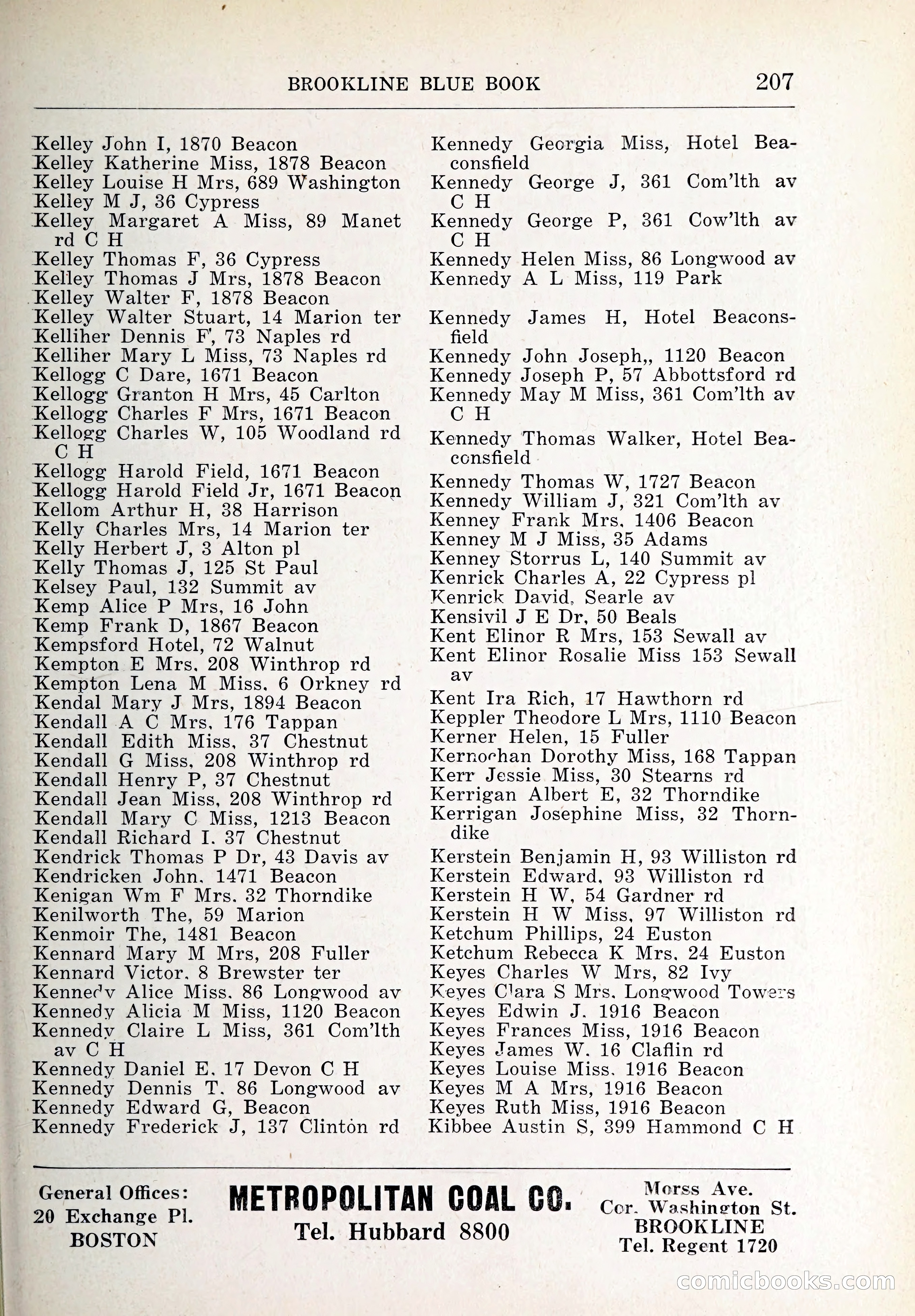 Blue Book of Brookline and Longwood — page 242 of 347