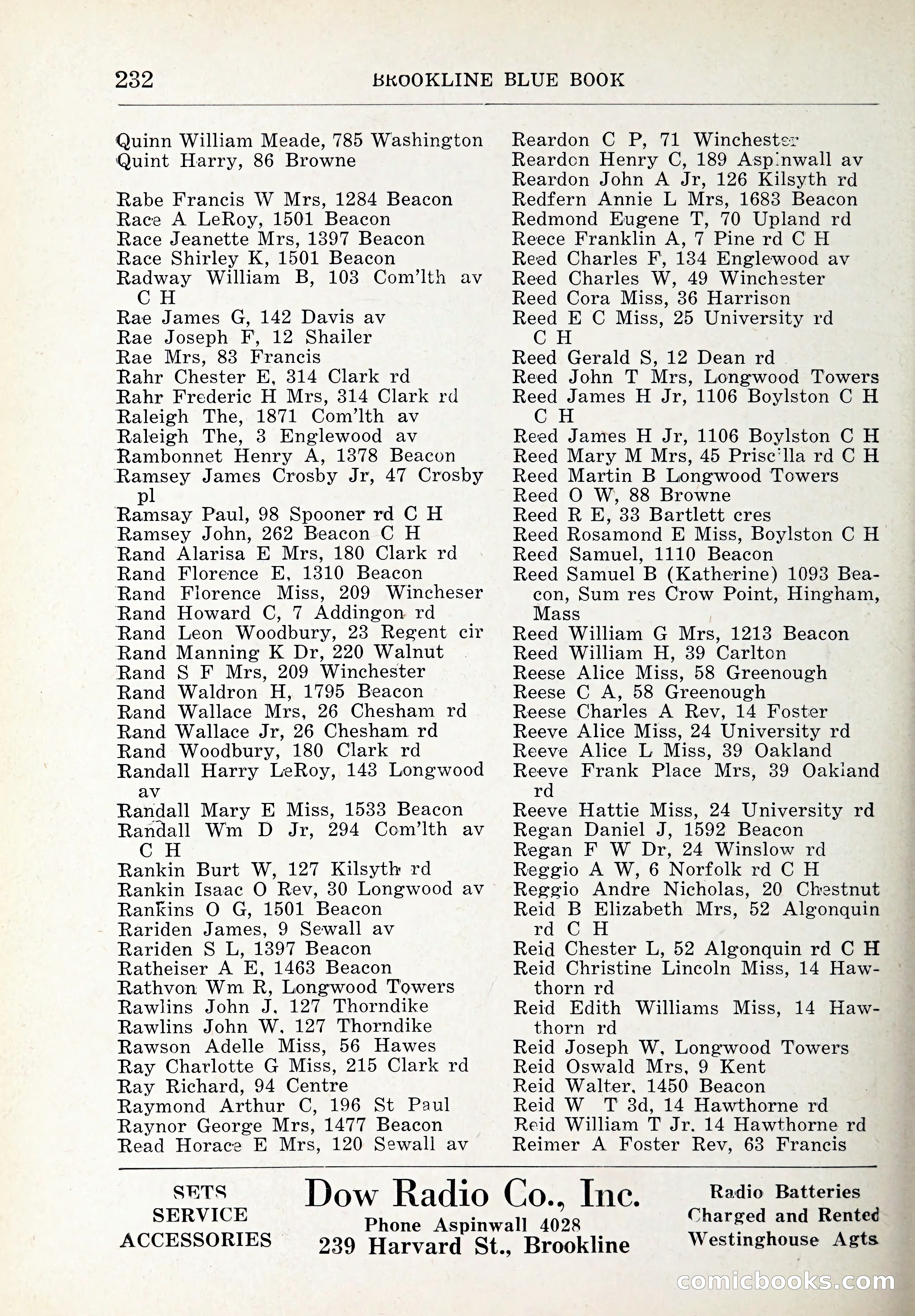 Blue Book of Brookline and Longwood — page 267 of 347