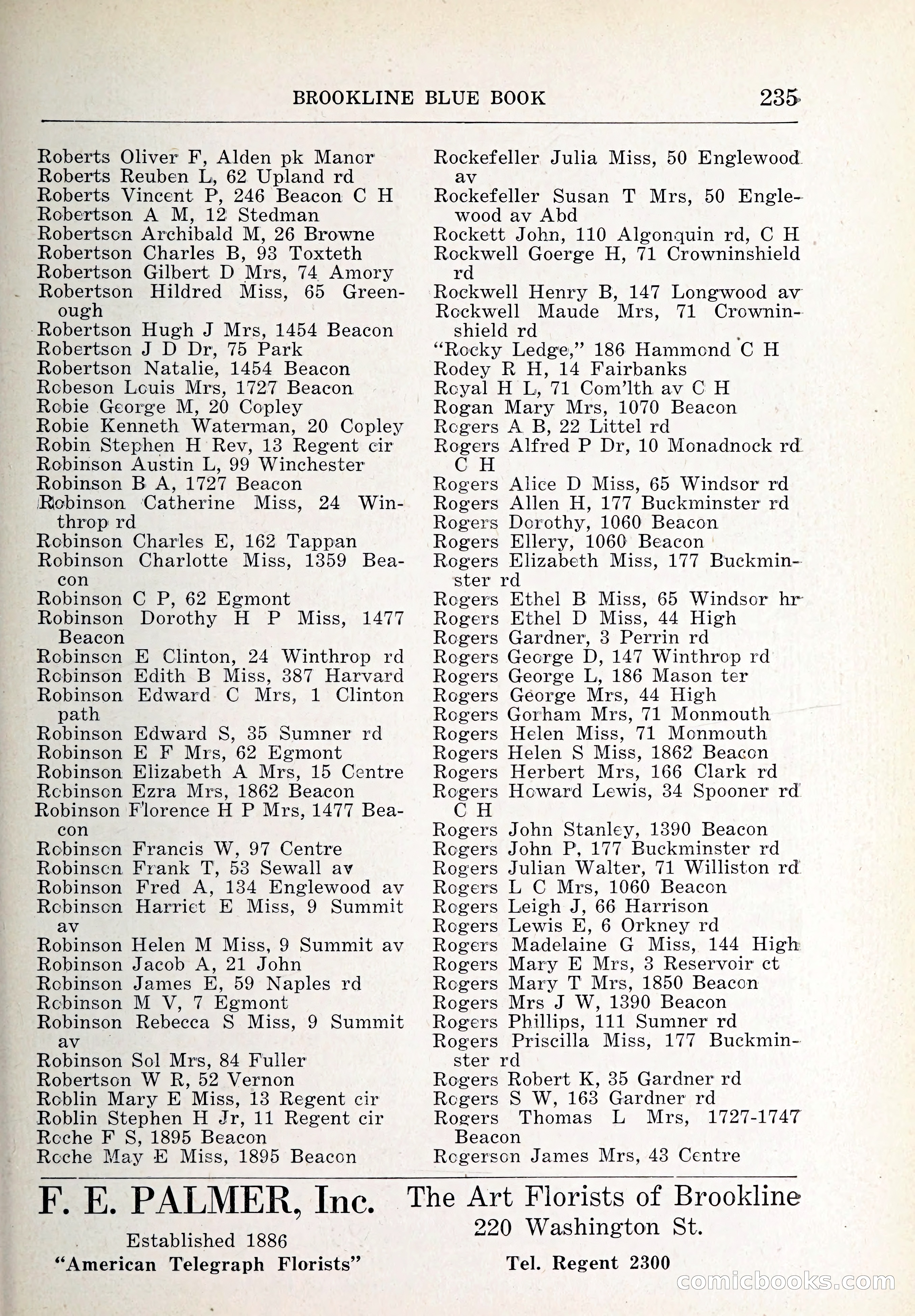 Blue Book of Brookline and Longwood — page 270 of 347