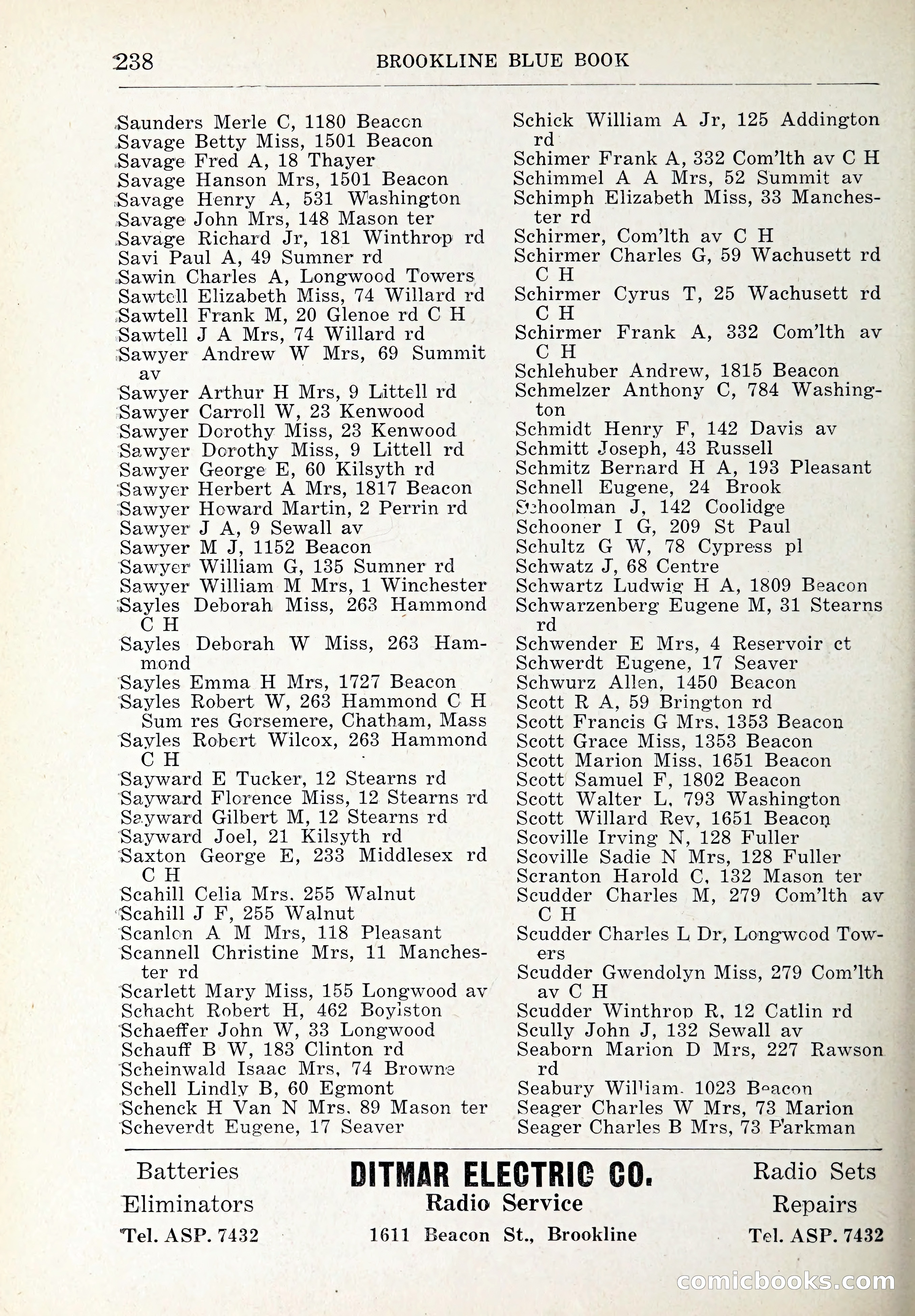 Blue Book of Brookline and Longwood — page 273 of 347