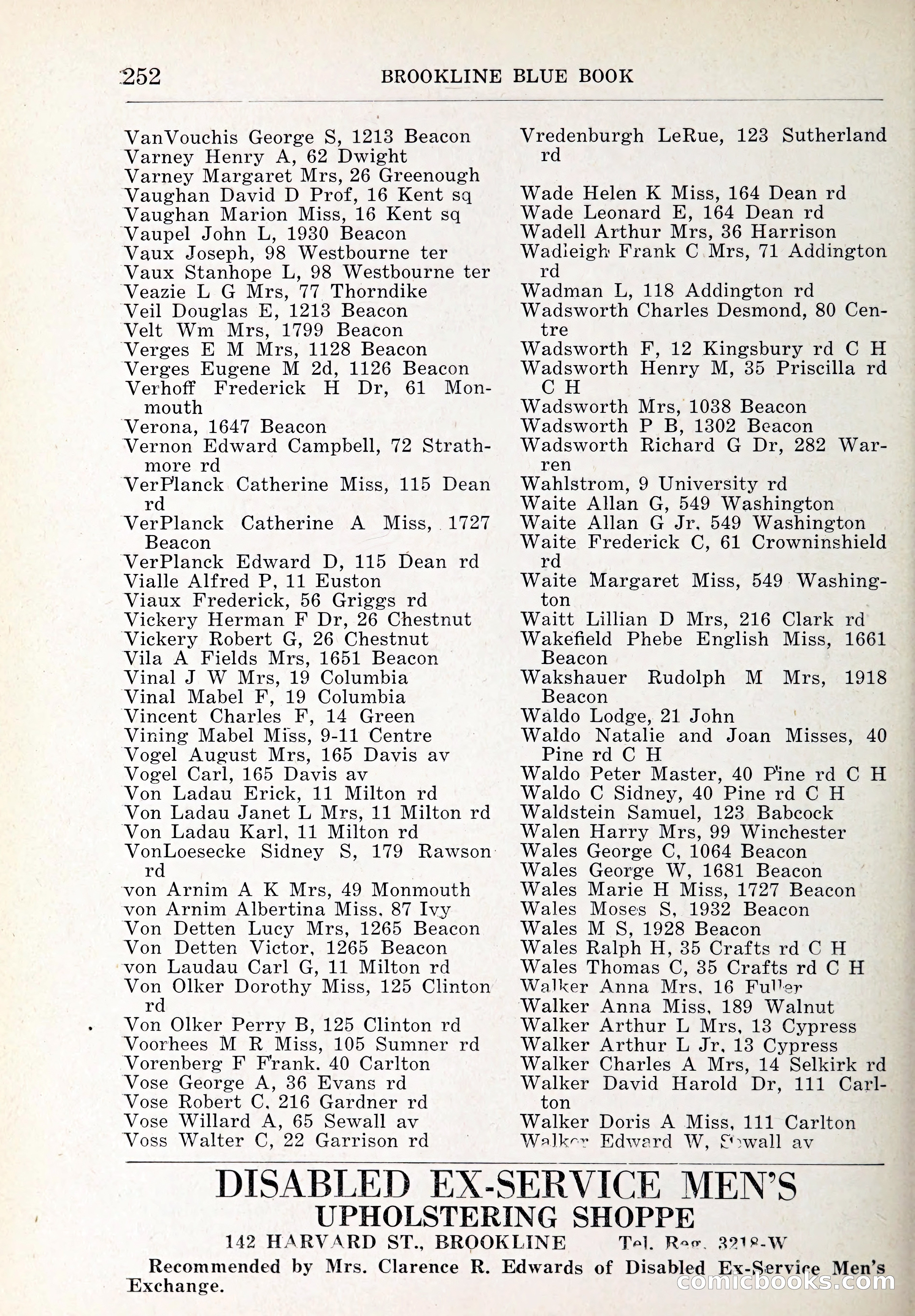 Blue Book of Brookline and Longwood — page 287 of 347