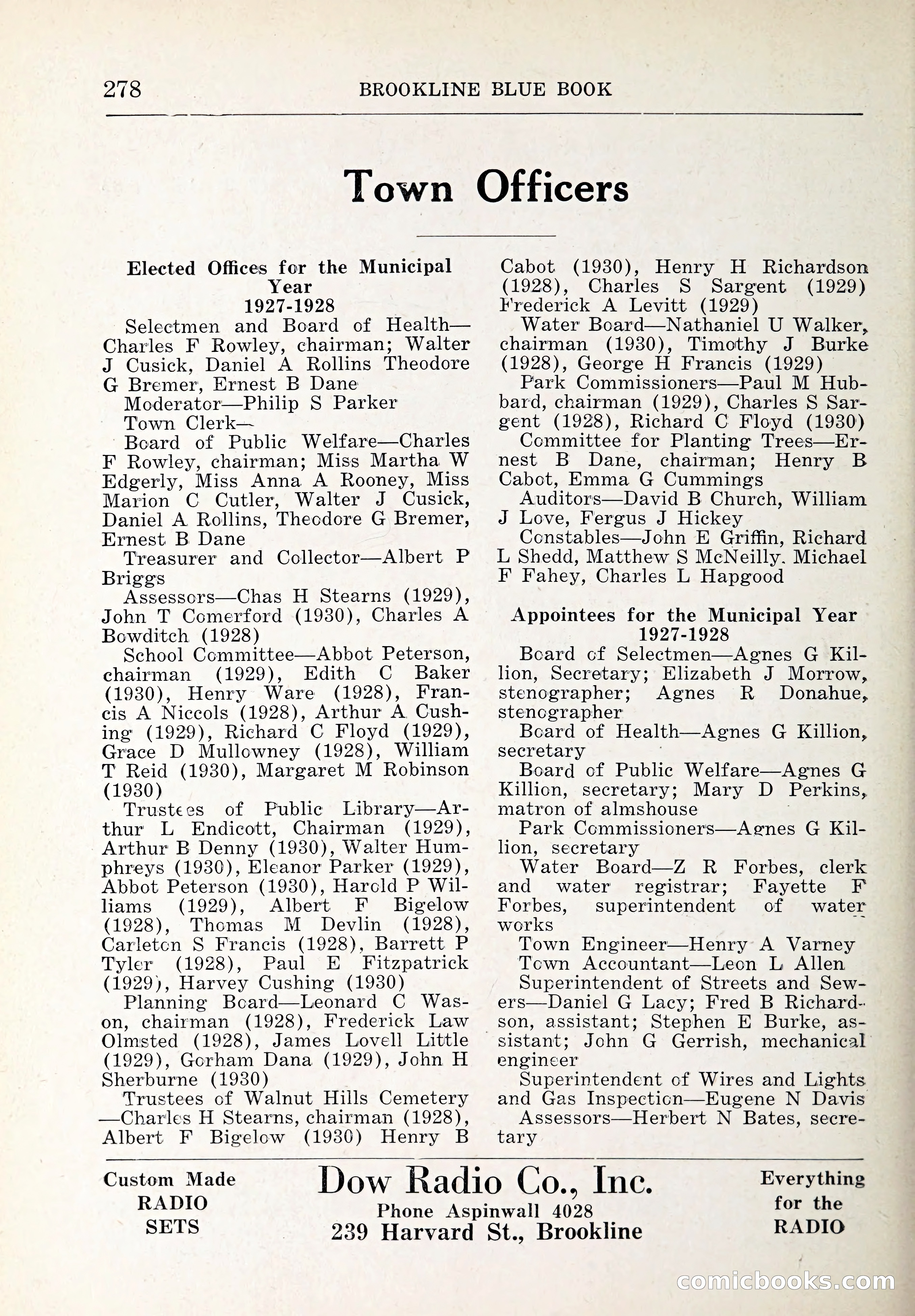 Blue Book of Brookline and Longwood — page 313 of 347