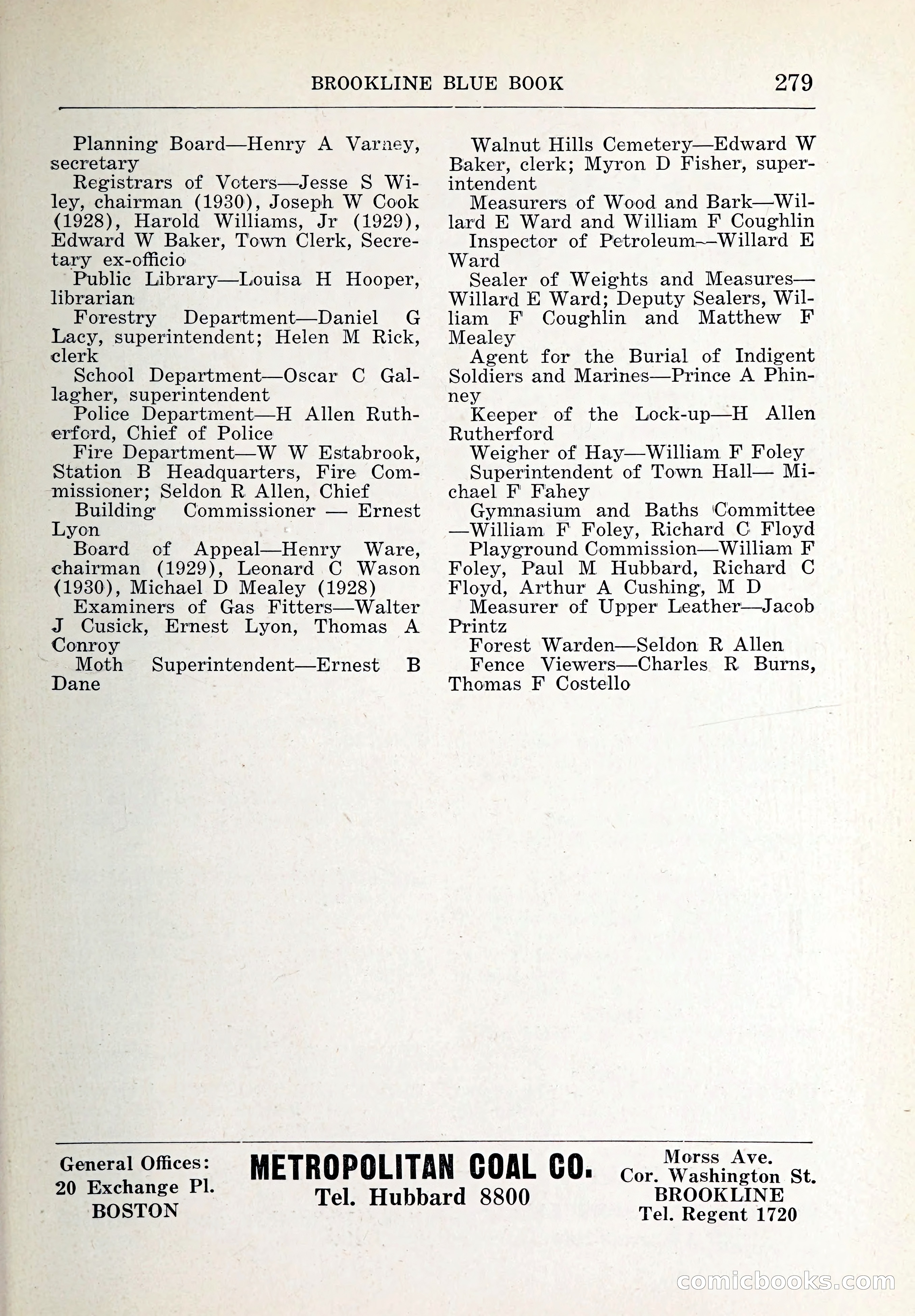 Blue Book of Brookline and Longwood — page 314 of 347
