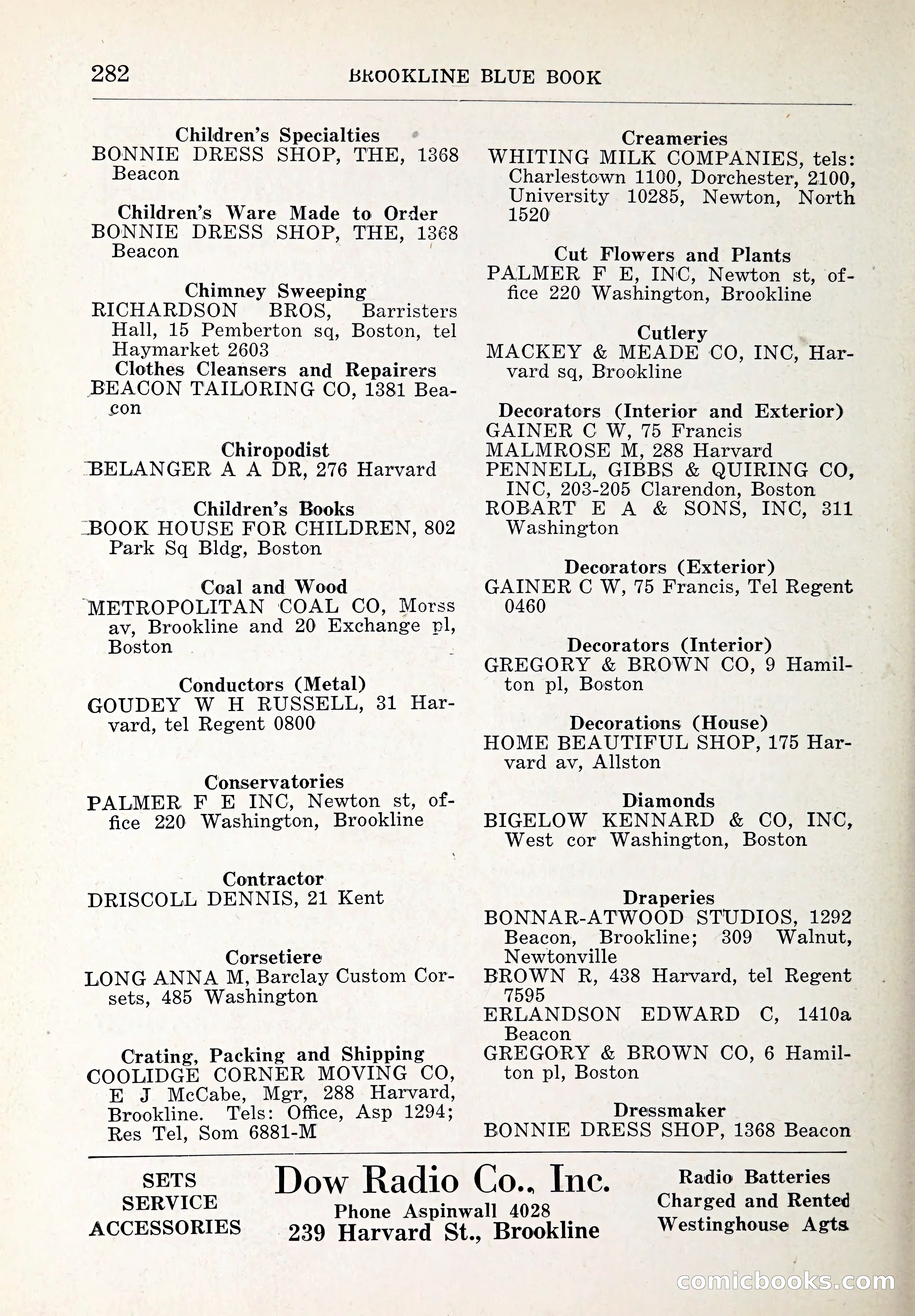 Blue Book of Brookline and Longwood — page 317 of 347
