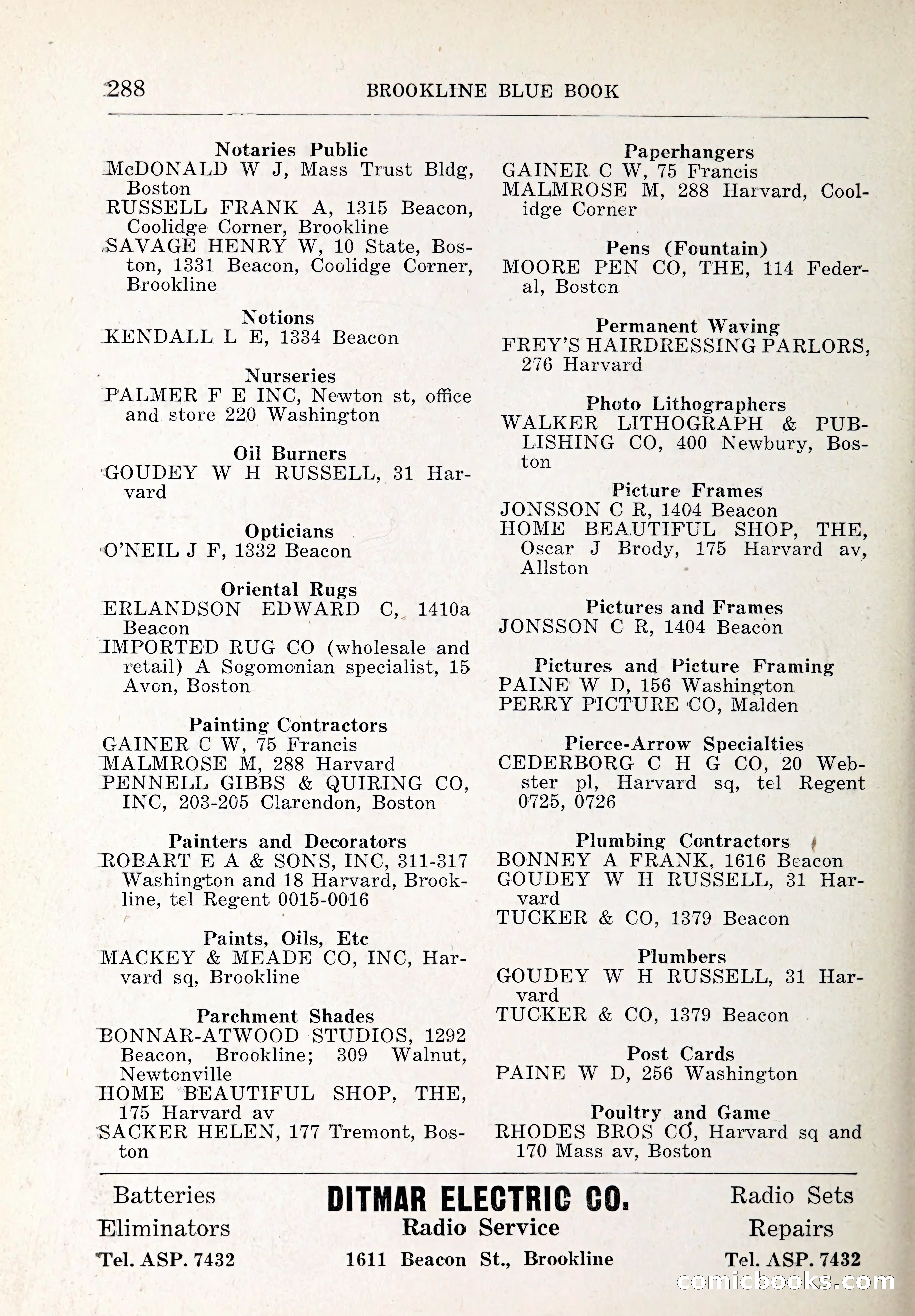 Blue Book of Brookline and Longwood — page 323 of 347