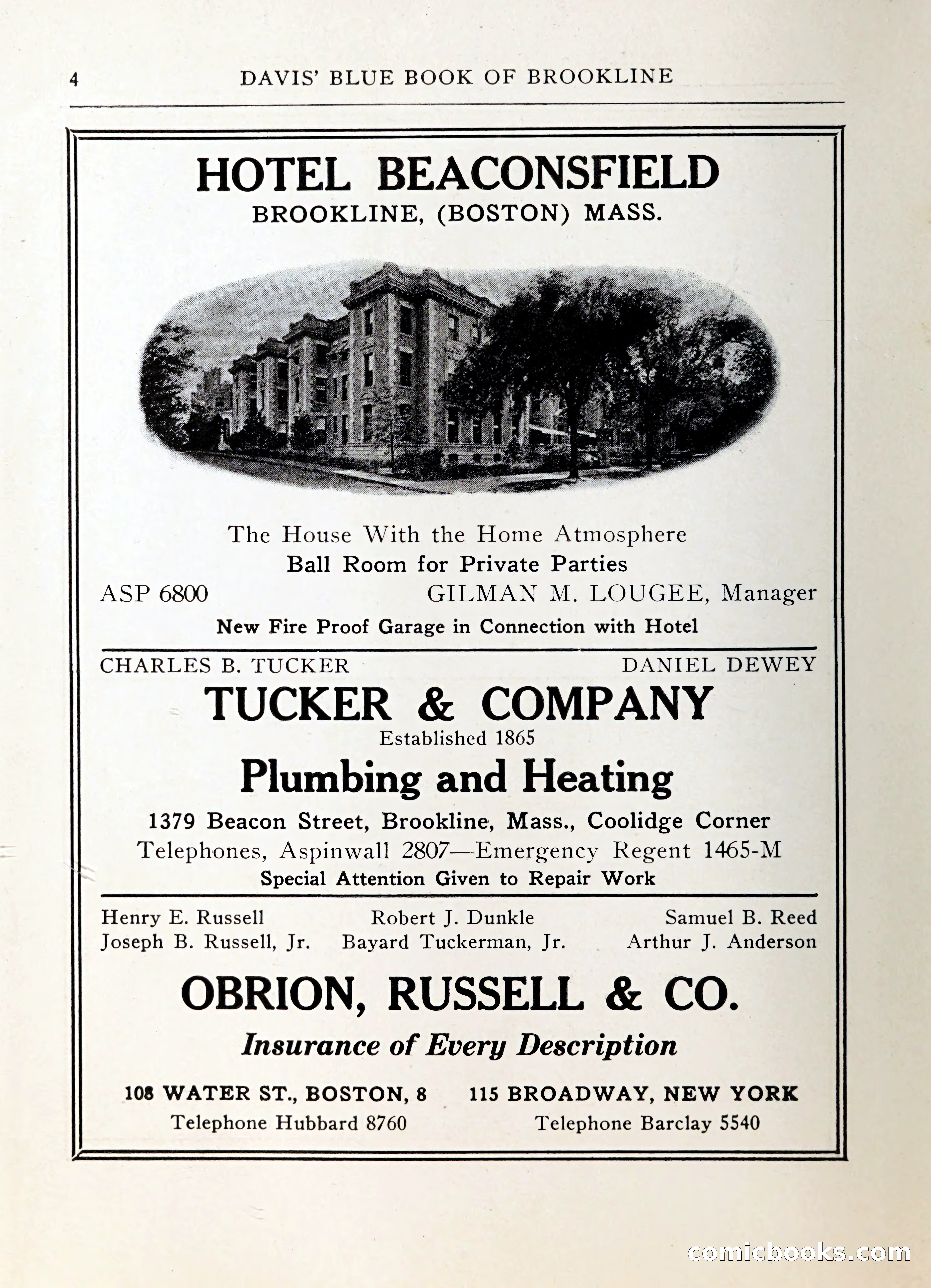 Davis' Blue Book of Brookline — page 5 of 253