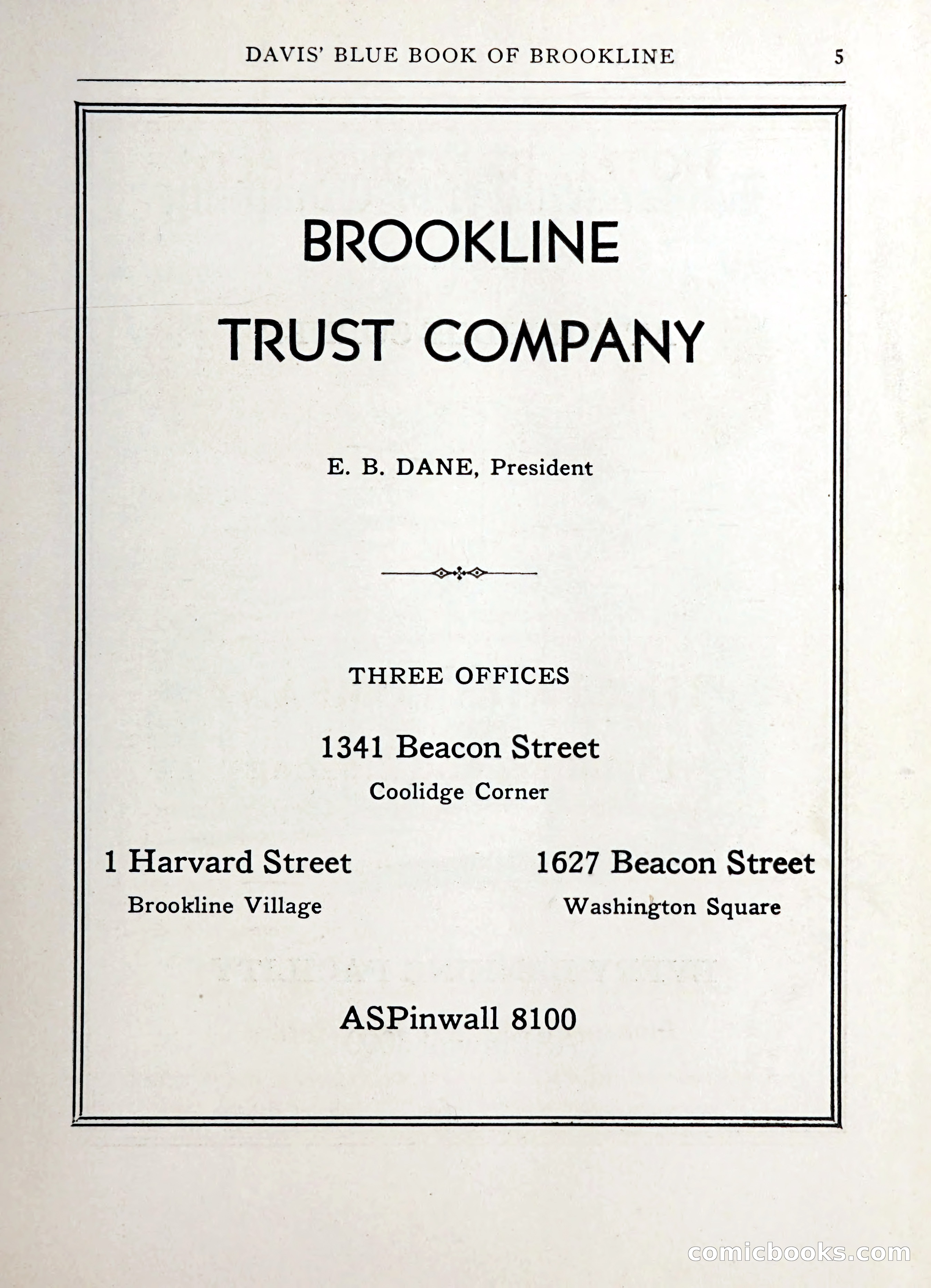 Davis' Blue Book of Brookline — page 6 of 253