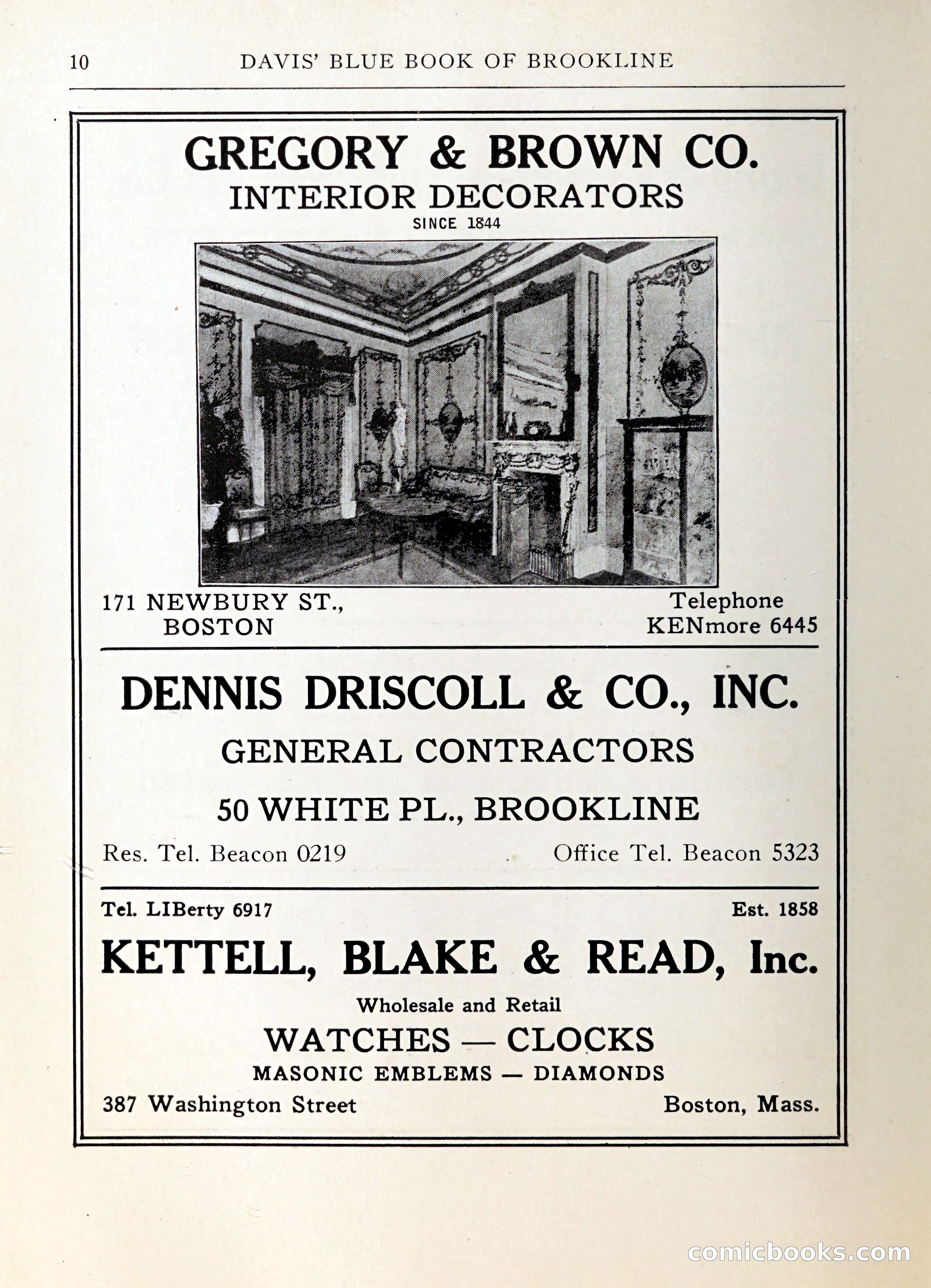 Davis' Blue Book of Brookline — page 11 of 253
