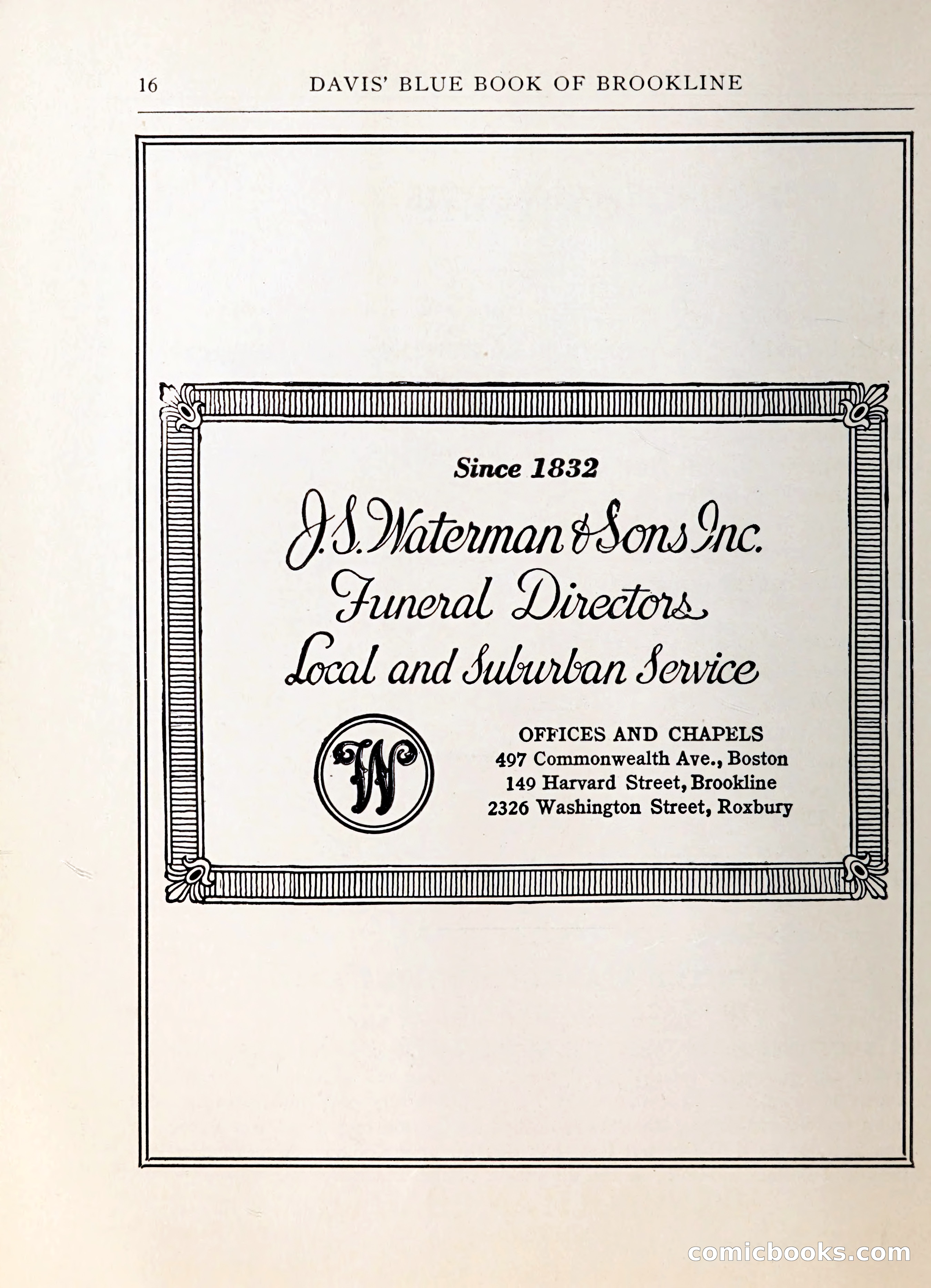 Davis' Blue Book of Brookline — page 17 of 253