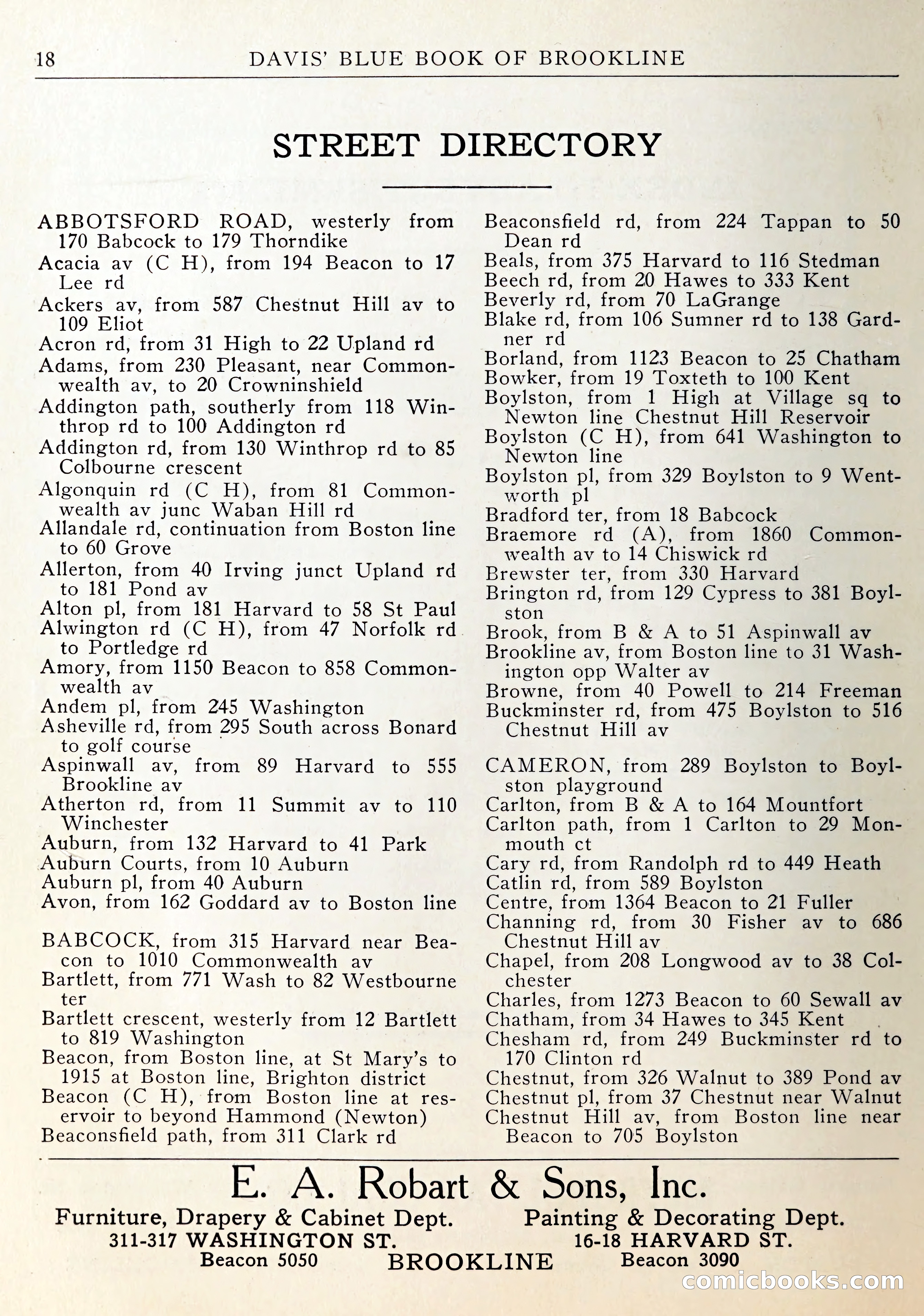 Davis' Blue Book of Brookline — page 19 of 253