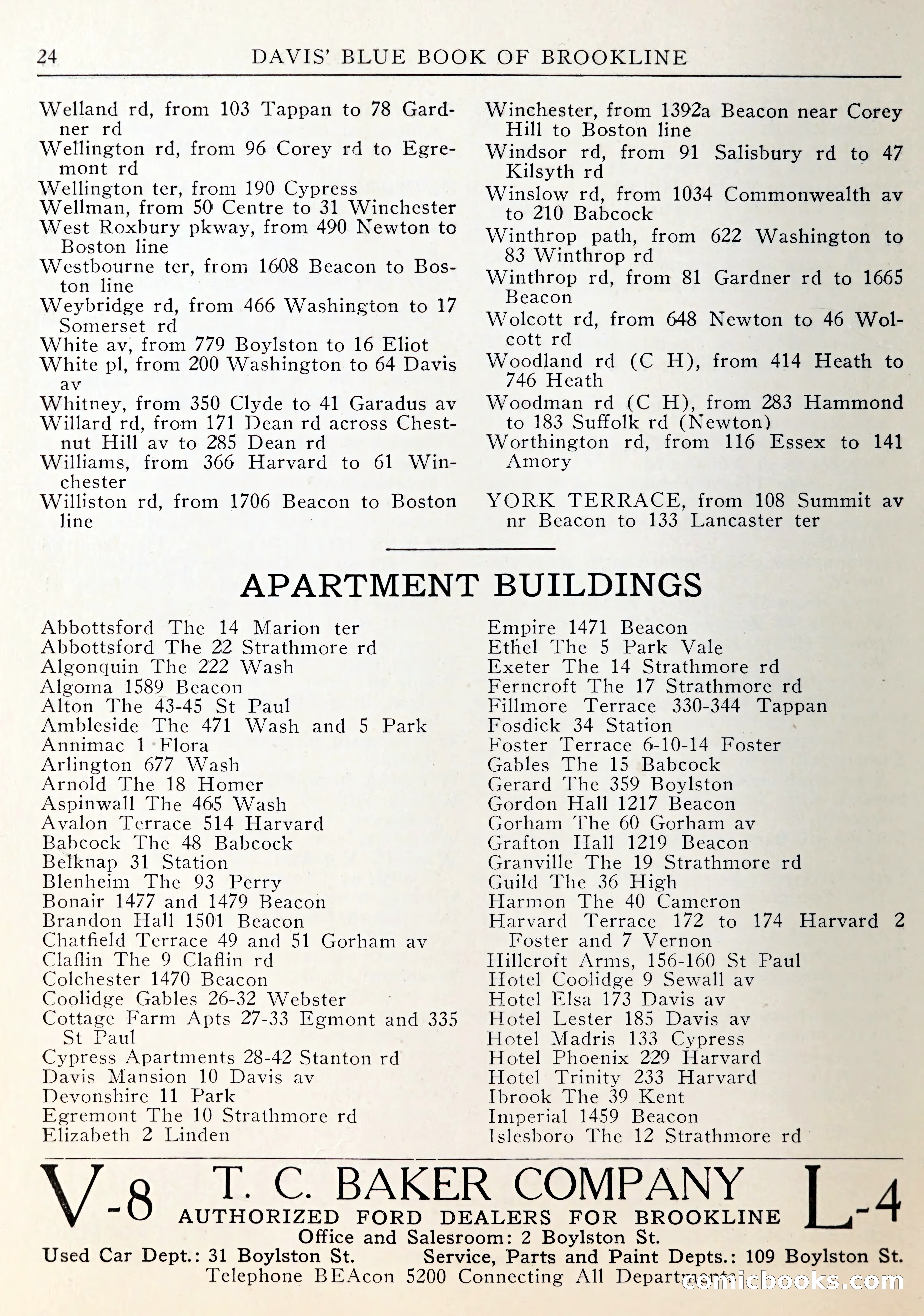 Davis' Blue Book of Brookline — page 25 of 253