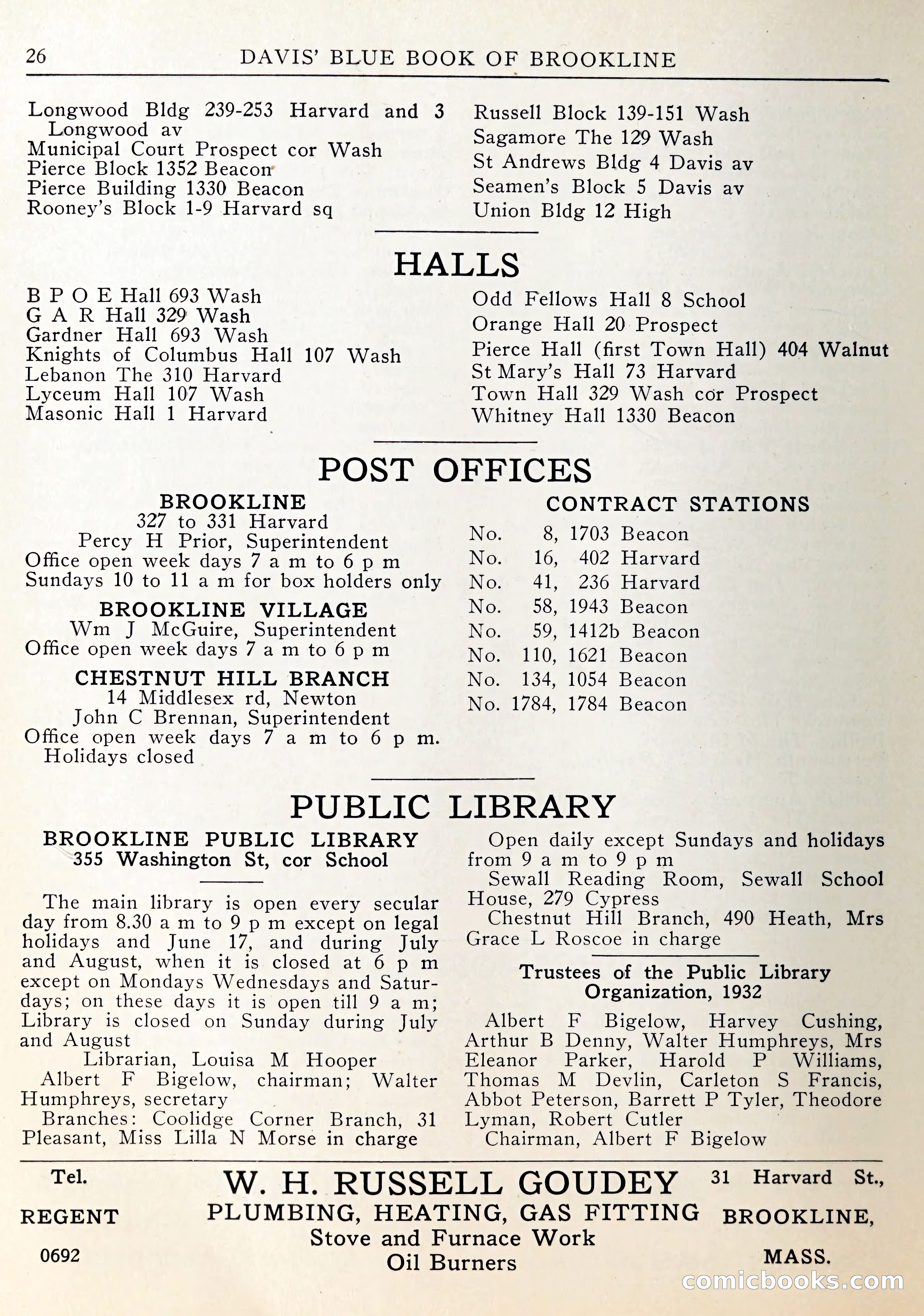 Davis' Blue Book of Brookline — page 27 of 253