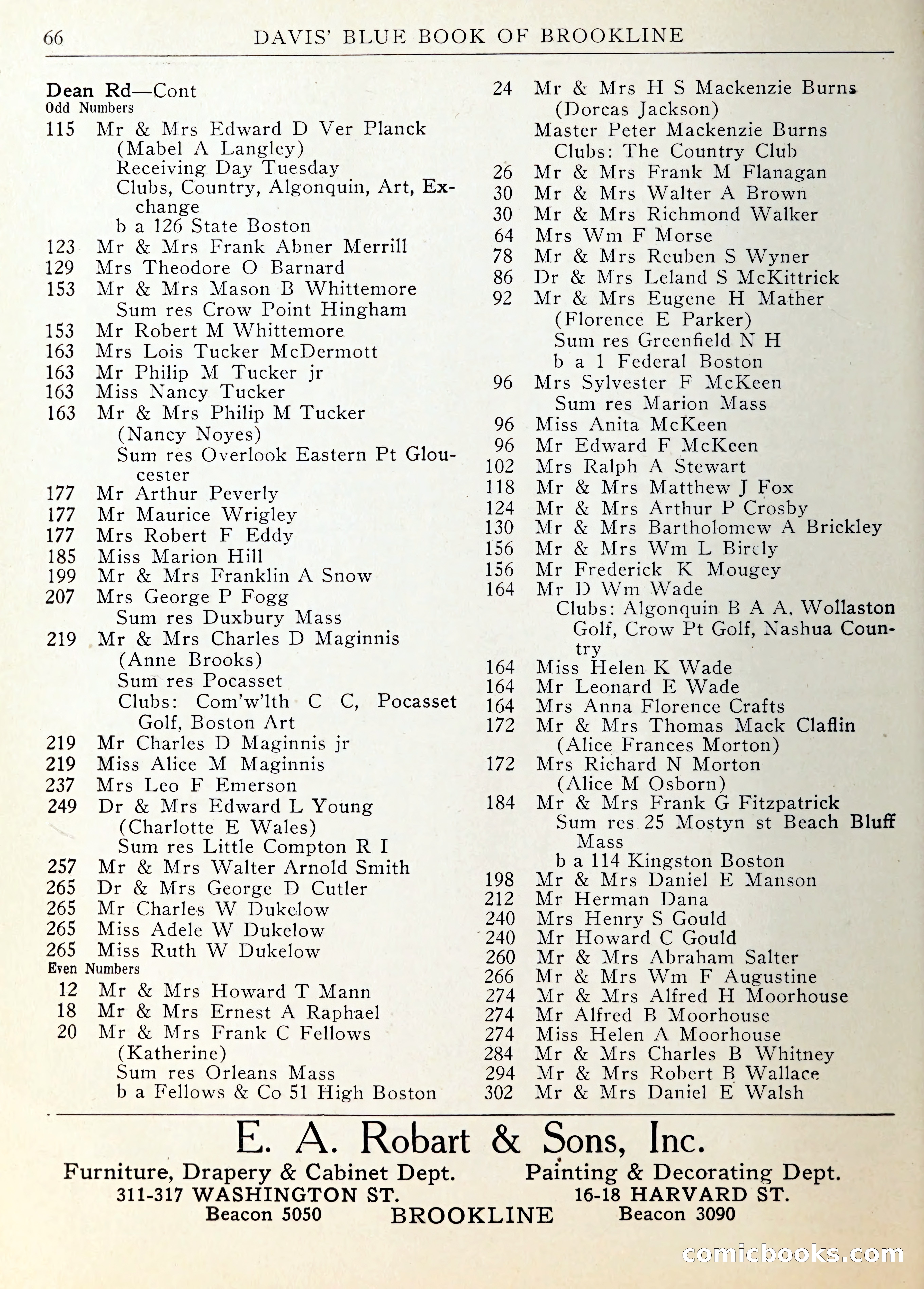 Davis' Blue Book of Brookline — page 67 of 253