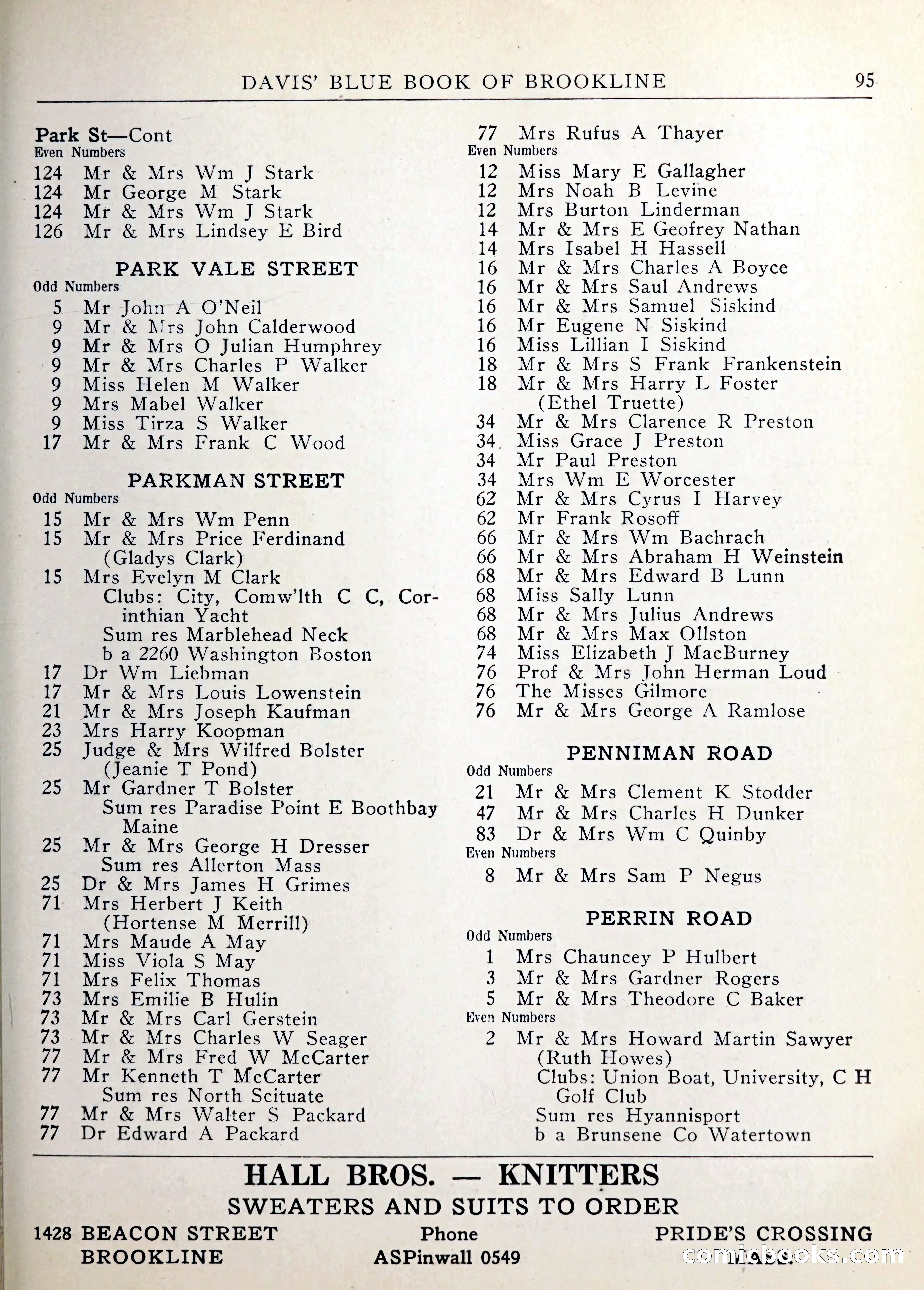 Davis' Blue Book of Brookline — page 96 of 253