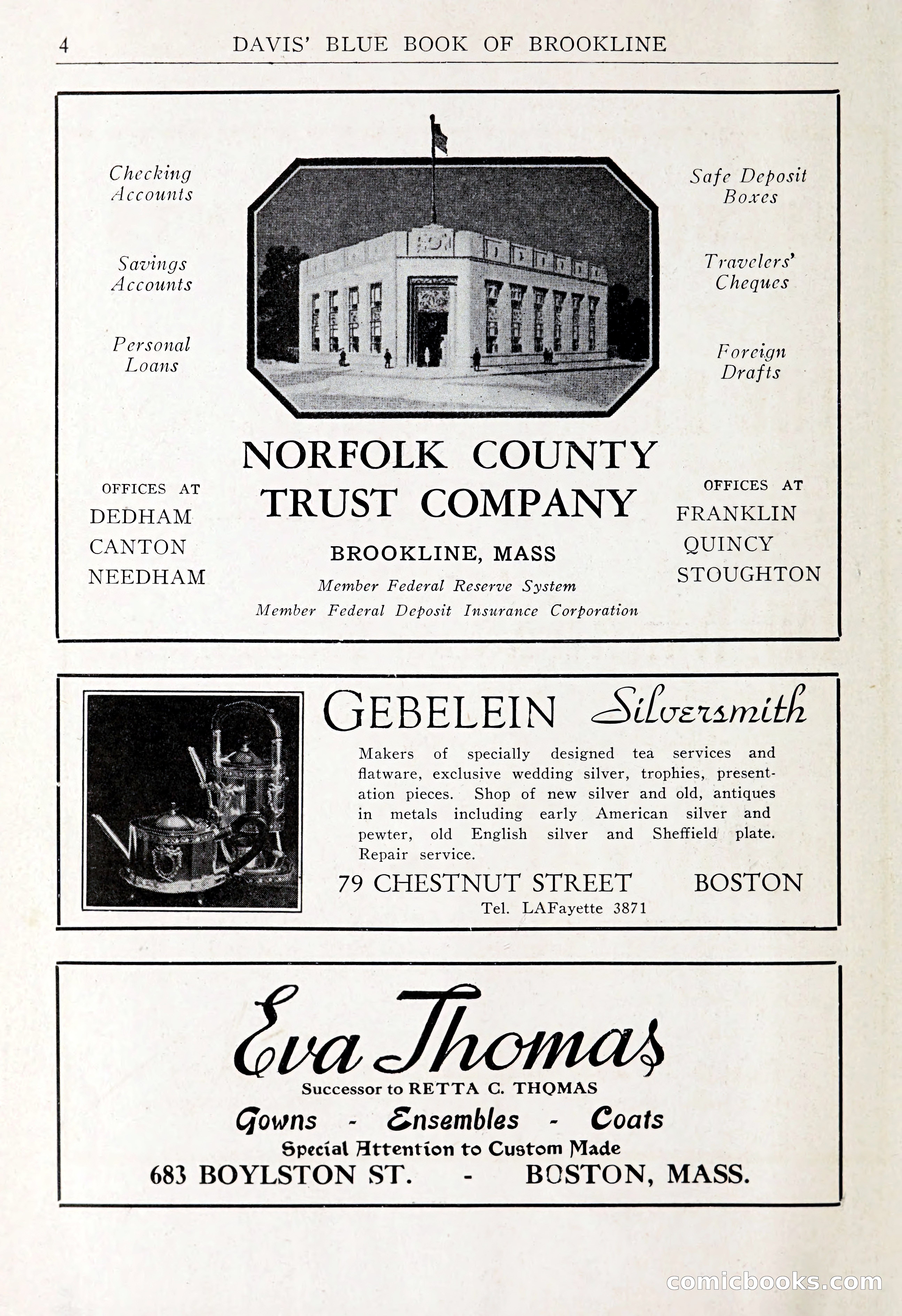 Davis' Blue Book of Brookline: Wellesley and Weston — page 5 of 246