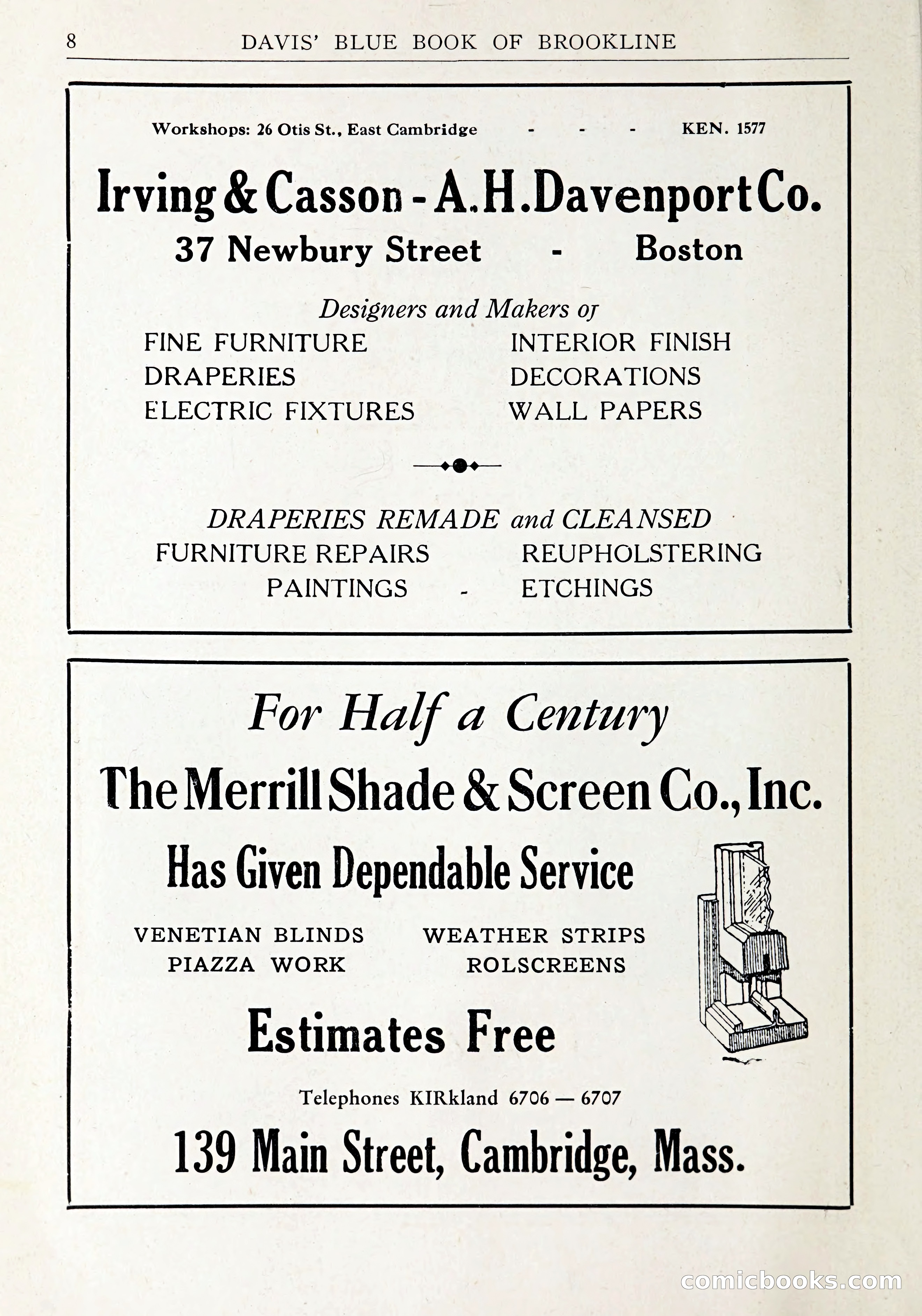 Davis' Blue Book of Brookline: Wellesley and Weston — page 9 of 246