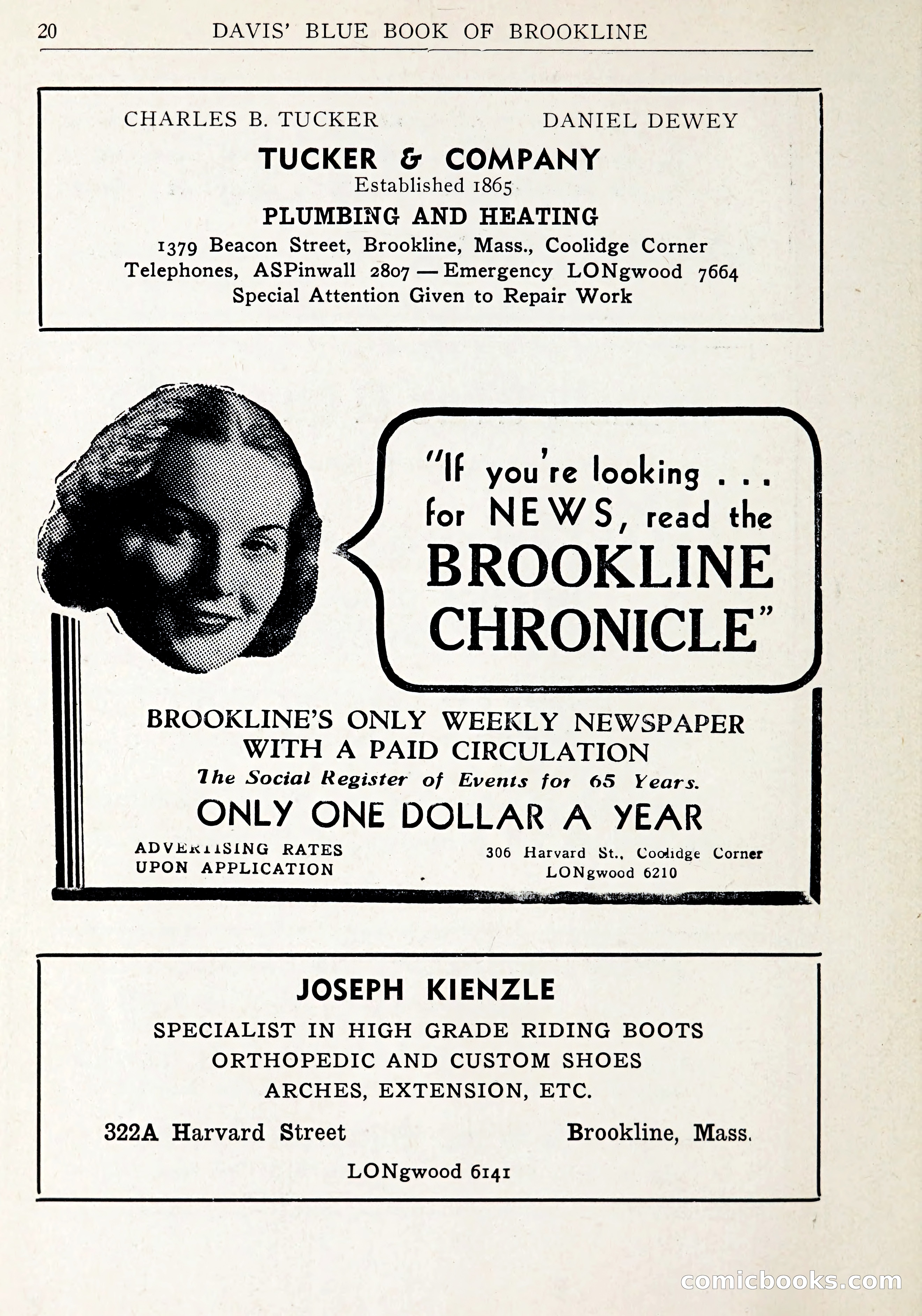 Davis' Blue Book of Brookline: Wellesley and Weston — page 21 of 246