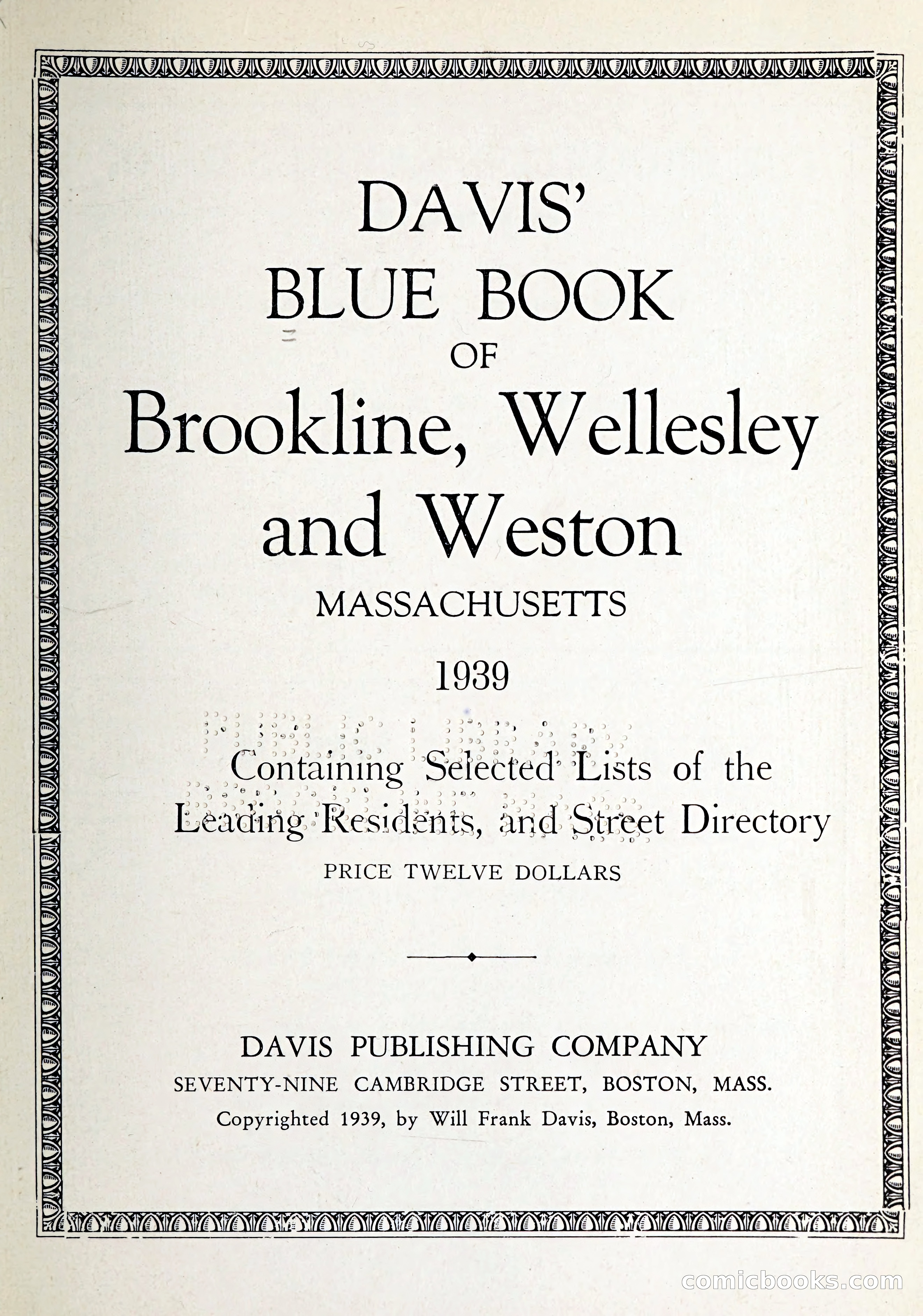 Davis' Blue Book of Brookline: Wellesley and Weston — page 28 of 246