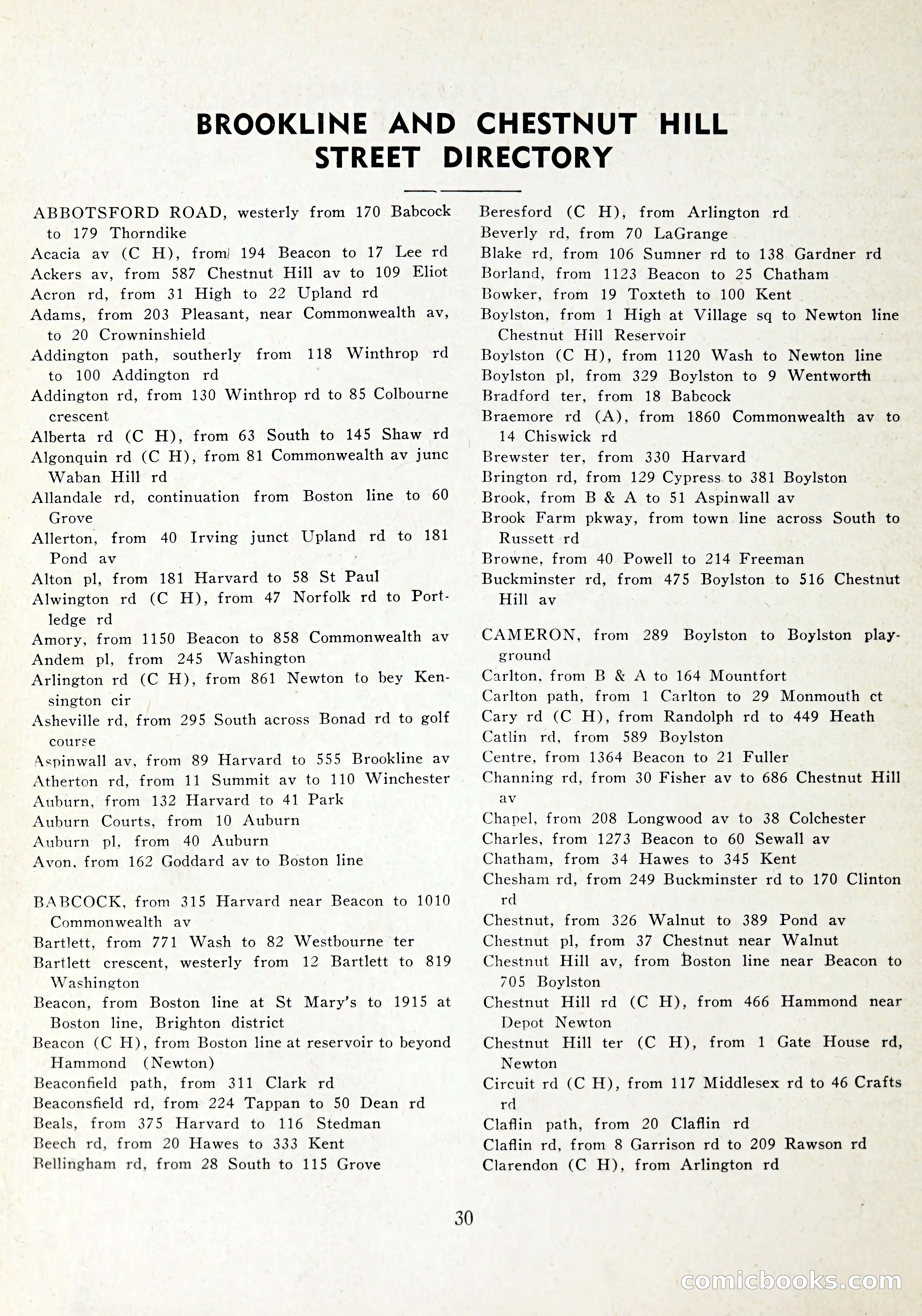 Davis' Blue Book of Brookline: Wellesley and Weston — page 33 of 246