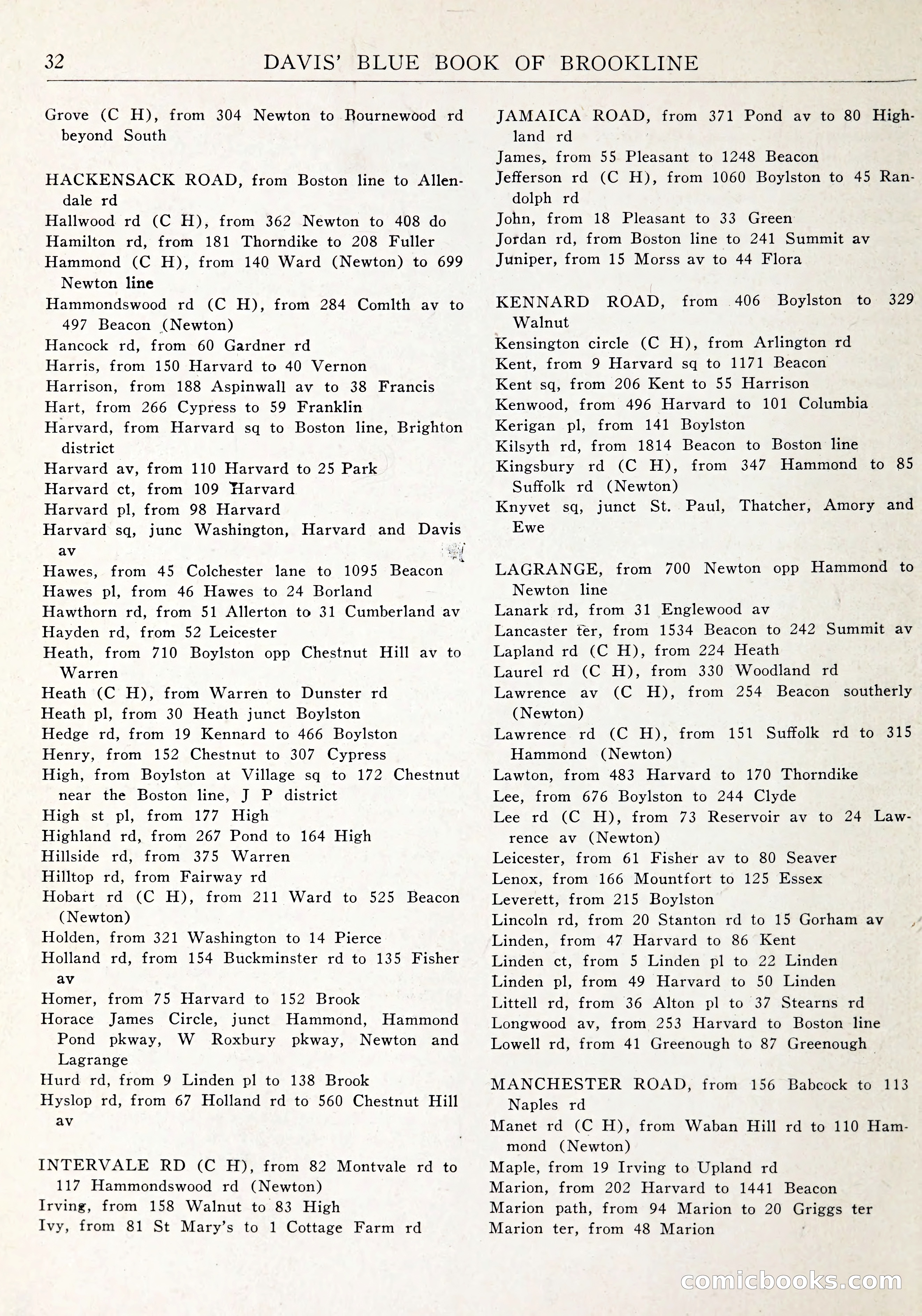Davis' Blue Book of Brookline: Wellesley and Weston — page 35 of 246