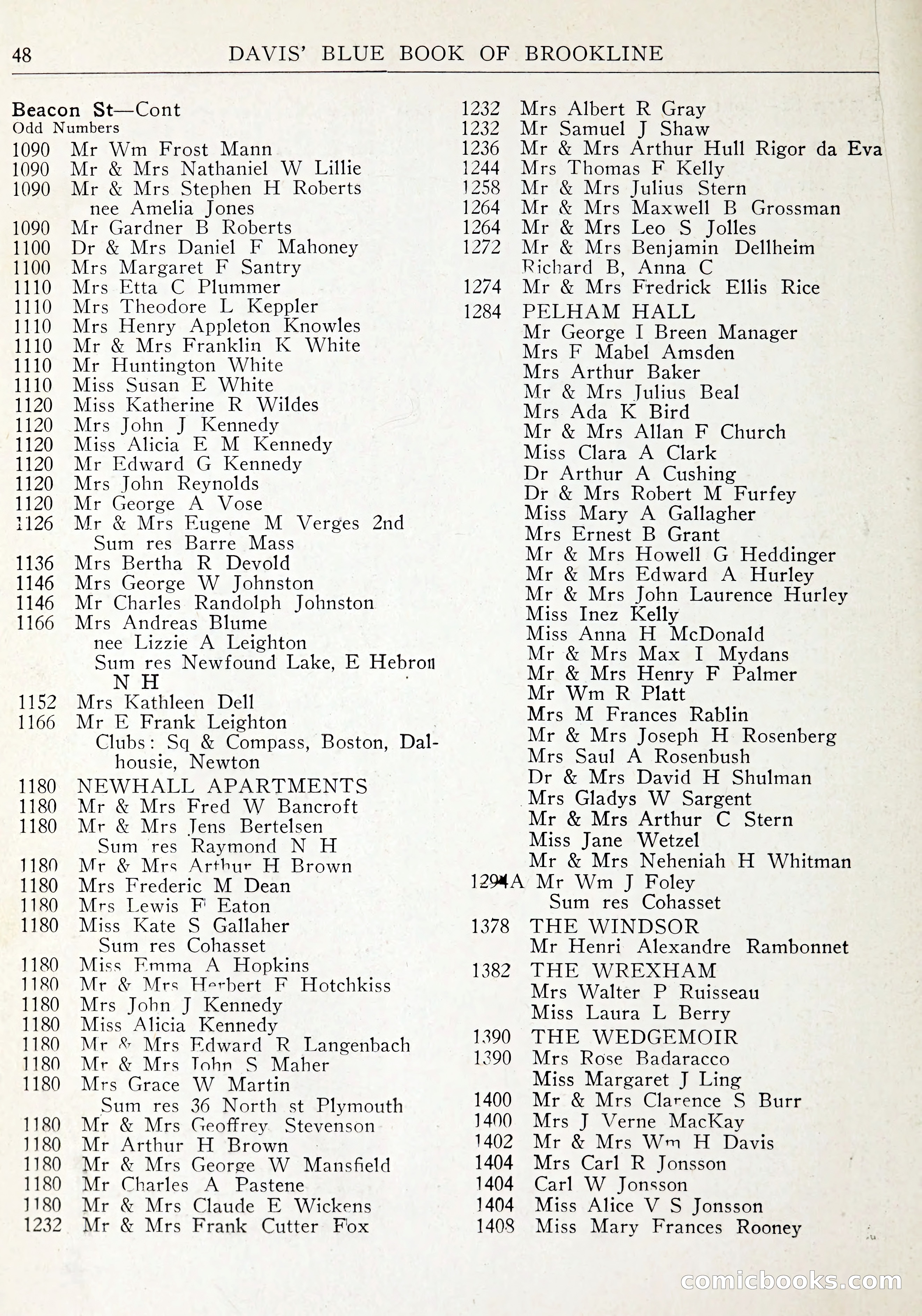 Davis' Blue Book of Brookline: Wellesley and Weston — page 51 of 246
