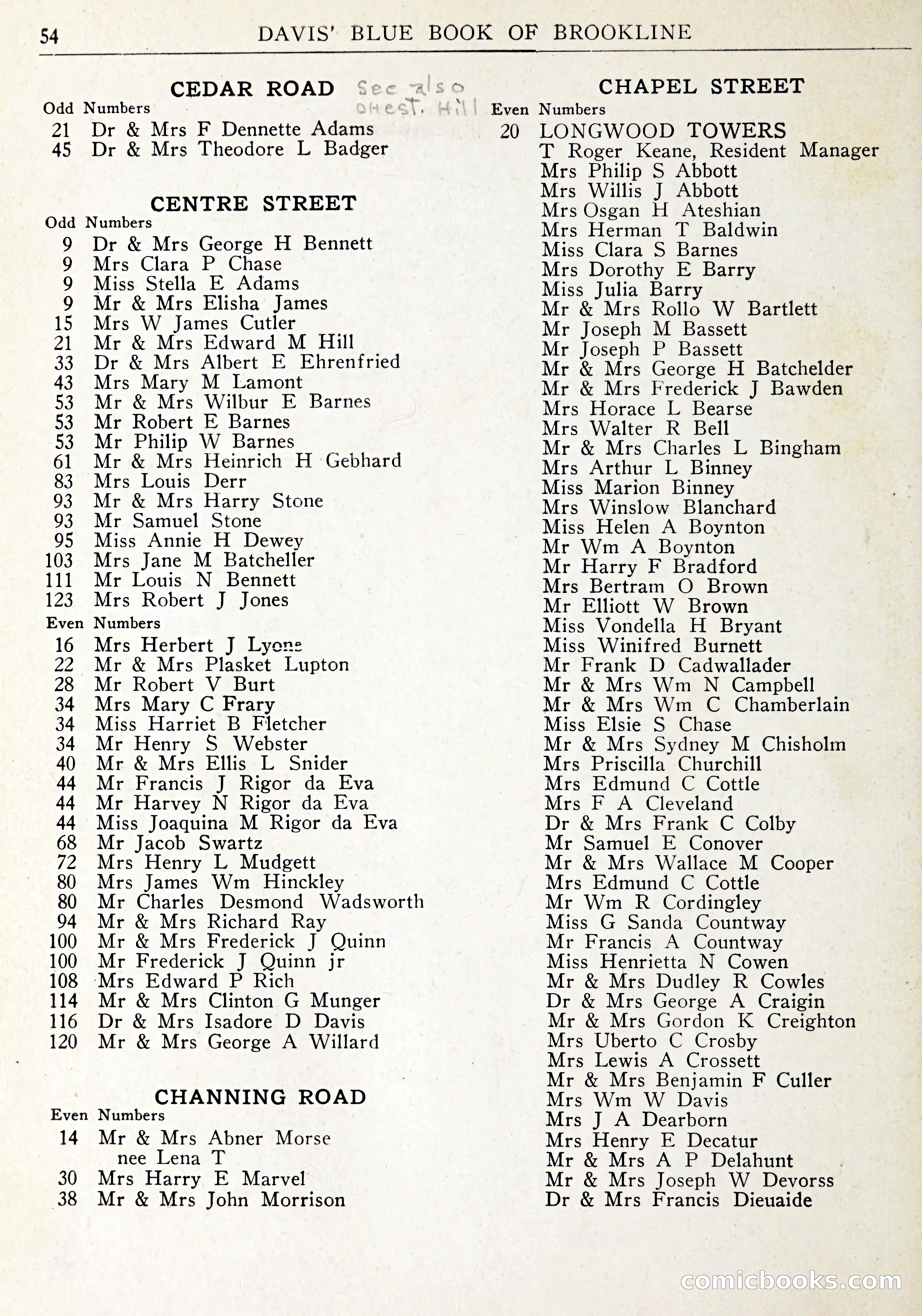 Davis' Blue Book of Brookline: Wellesley and Weston — page 57 of 246