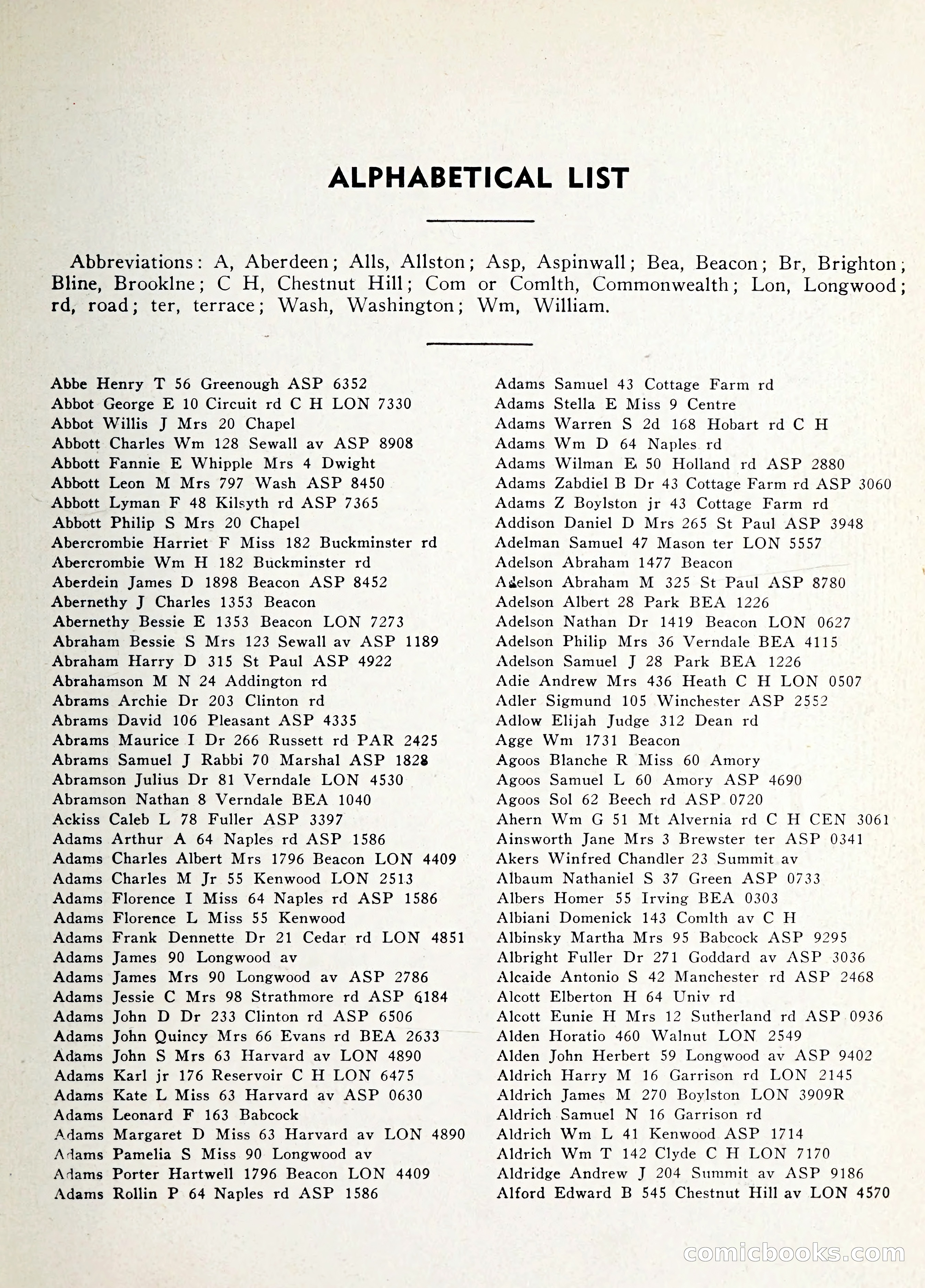 Davis' Blue Book of Brookline: Wellesley and Weston — page 116 of 246