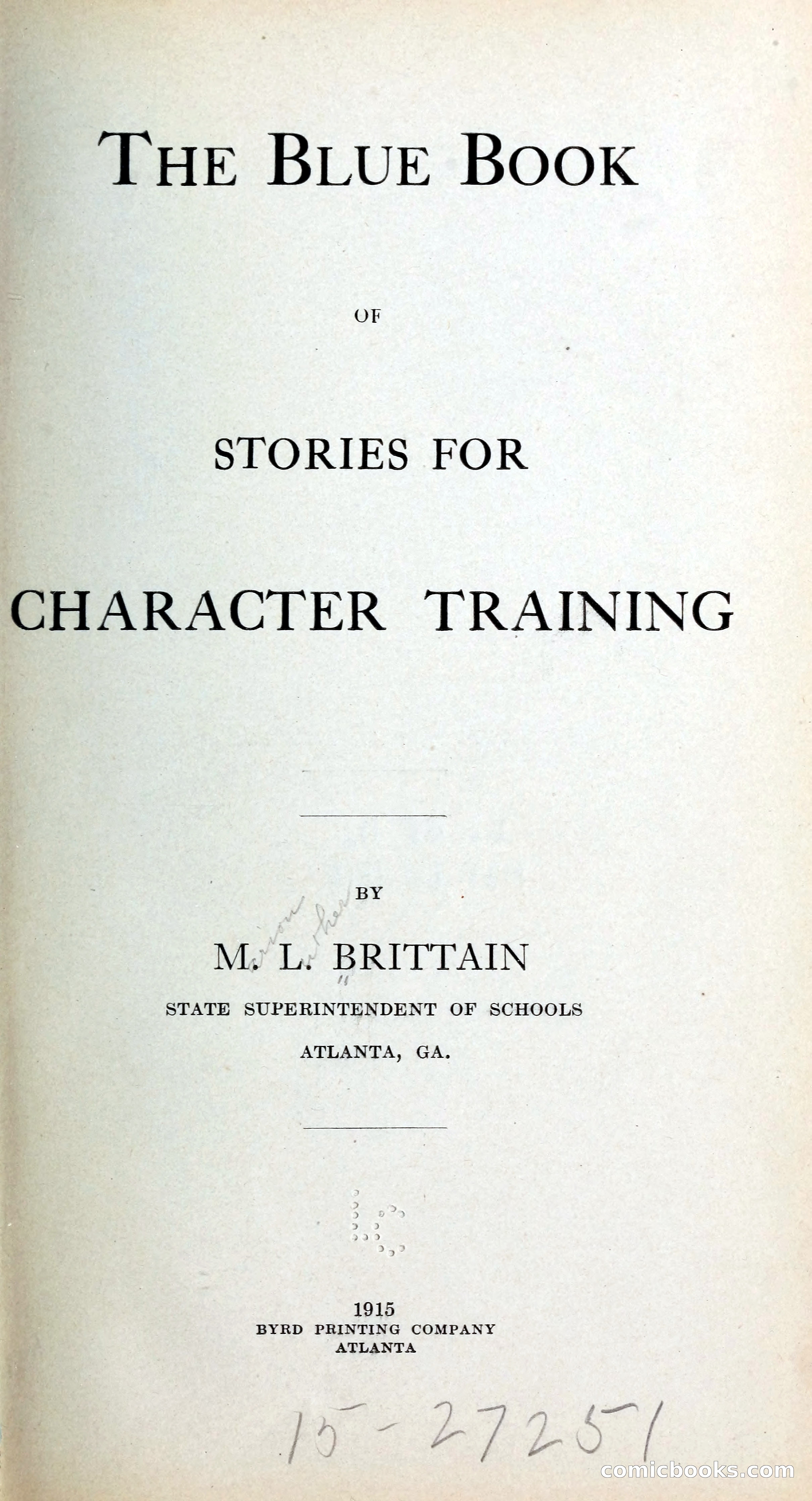 The Blue Book of Stories by M. L. Brittain — page 6 of 161