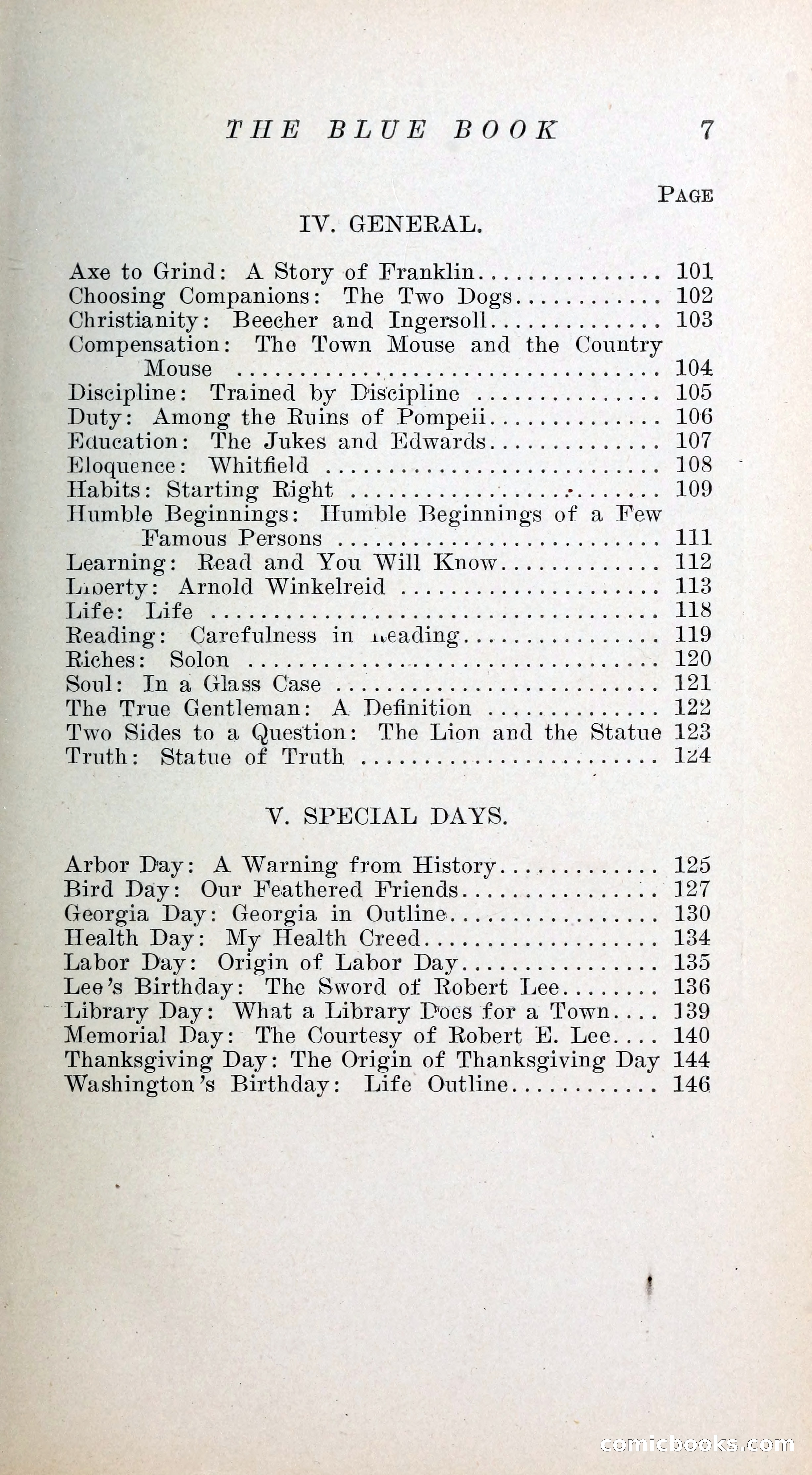 The Blue Book of Stories by M. L. Brittain — page 12 of 161