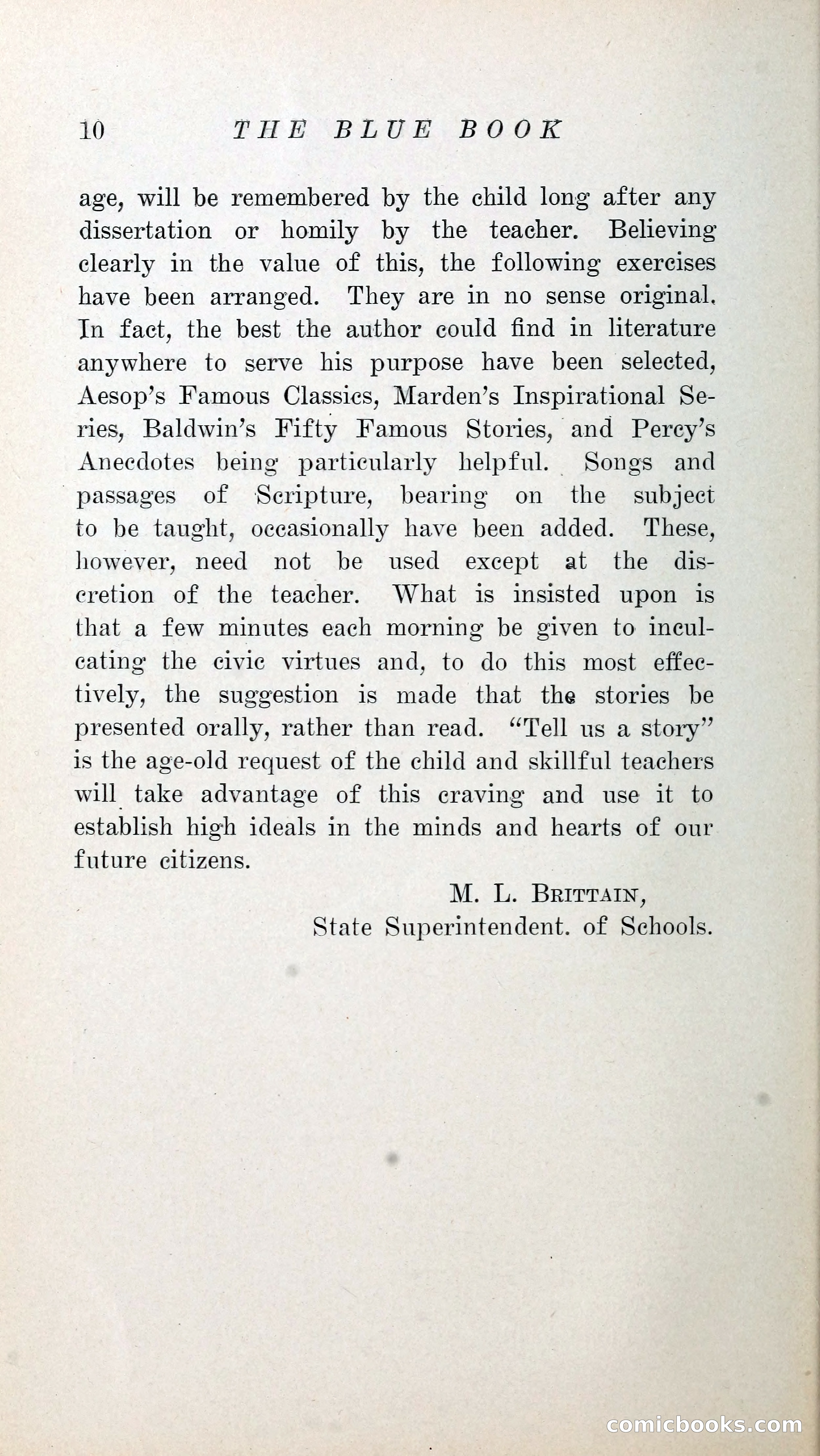 The Blue Book of Stories by M. L. Brittain — page 15 of 161