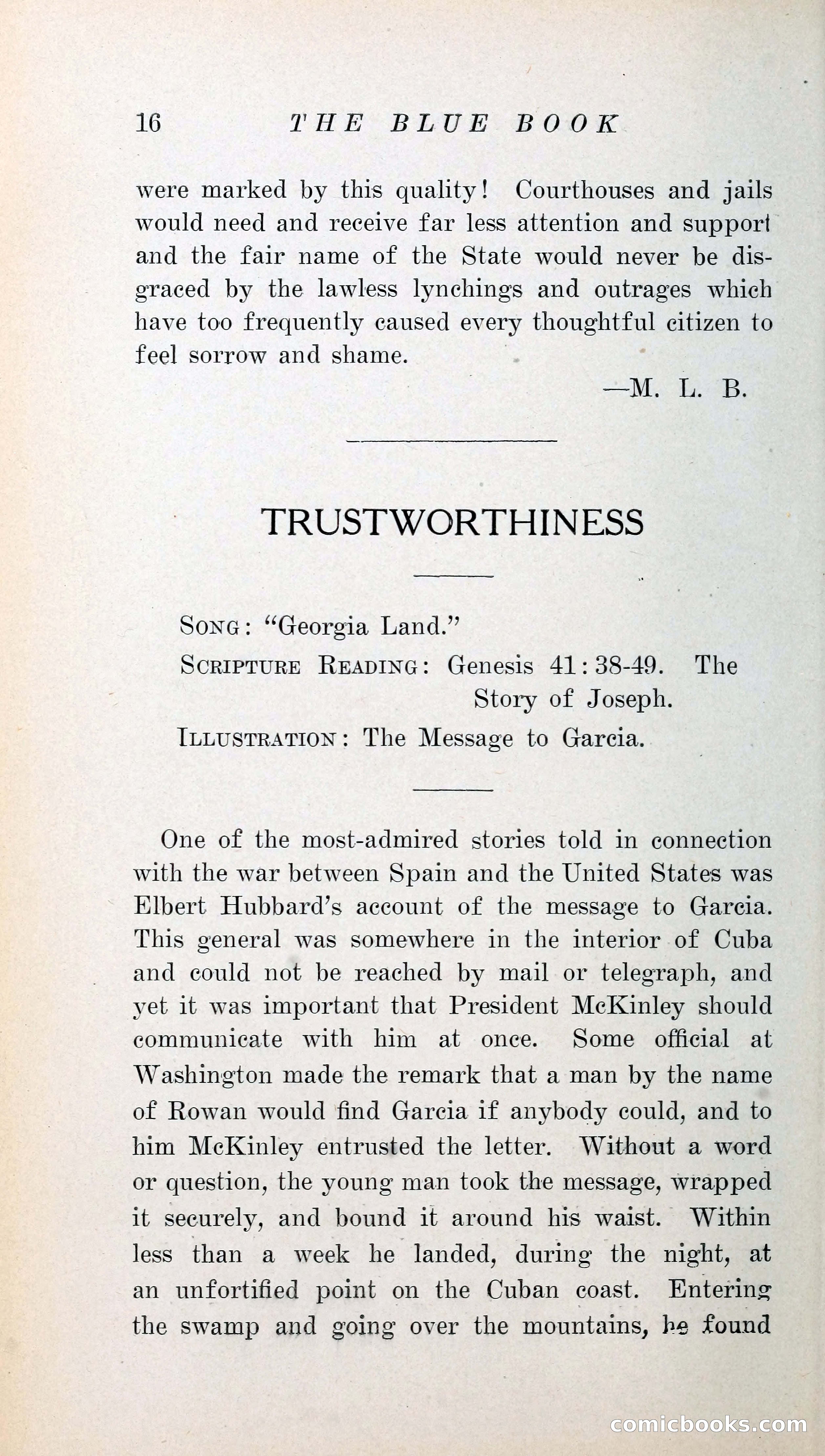 The Blue Book of Stories by M. L. Brittain — page 21 of 161
