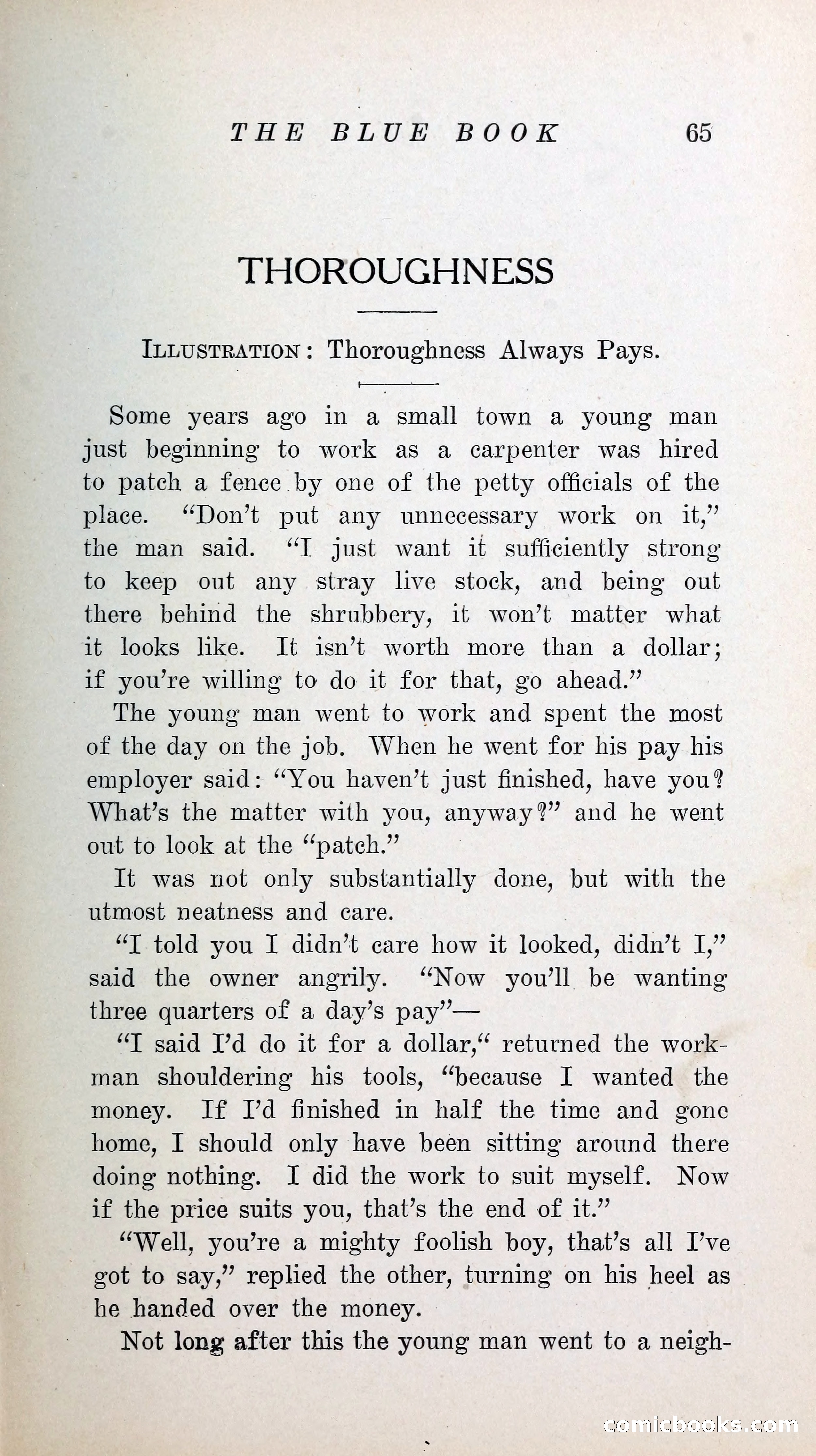 The Blue Book of Stories by M. L. Brittain — page 70 of 161