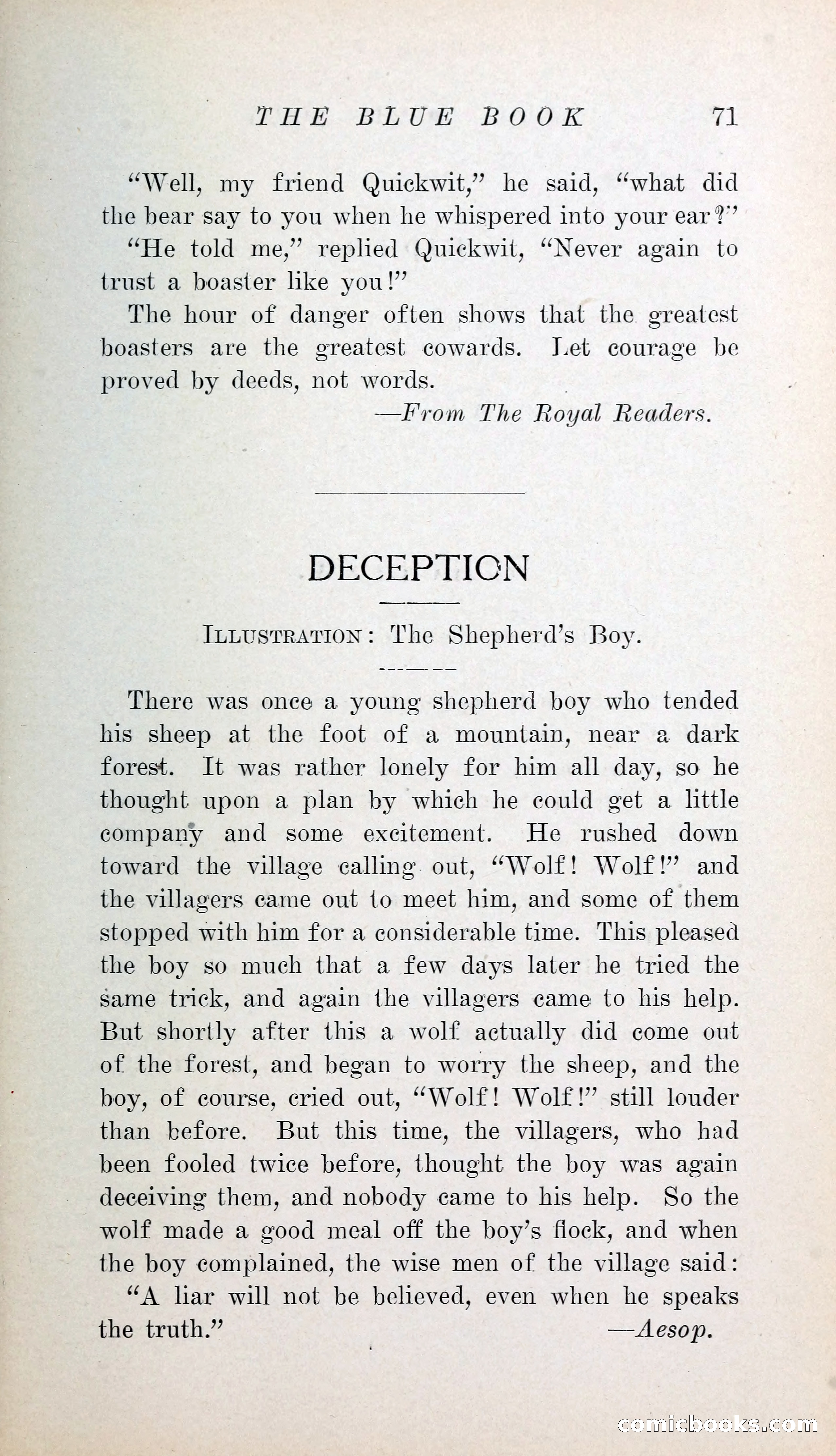 The Blue Book of Stories by M. L. Brittain — page 76 of 161